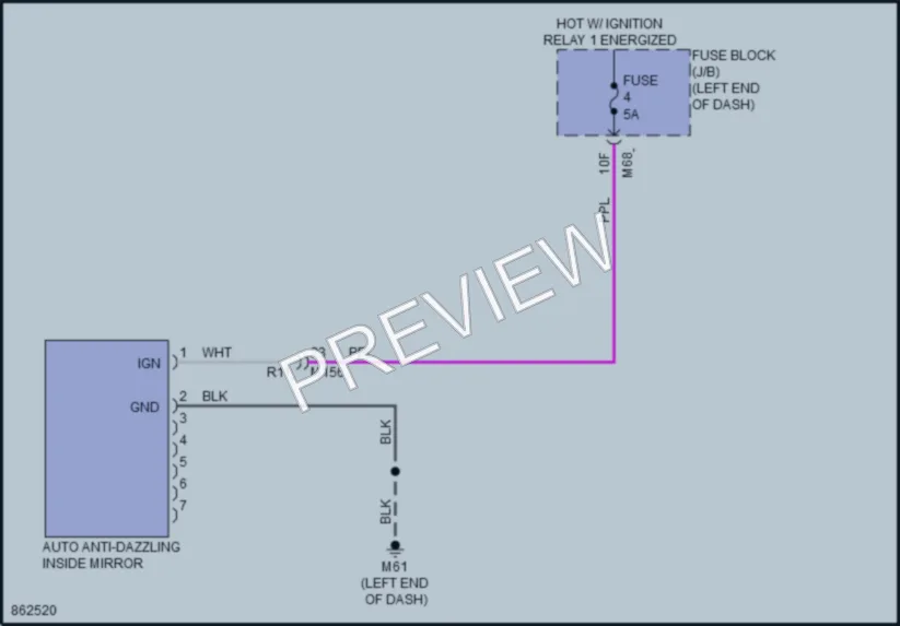 2024 Nissan Rogue Power Mirrors wiring diagram preview