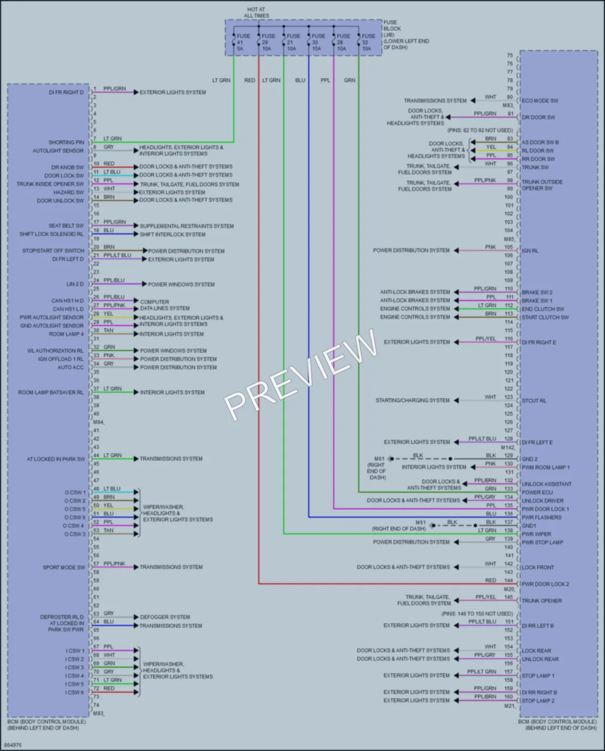 2024 Nissan Sentra Body Control Modules wiring diagram preview