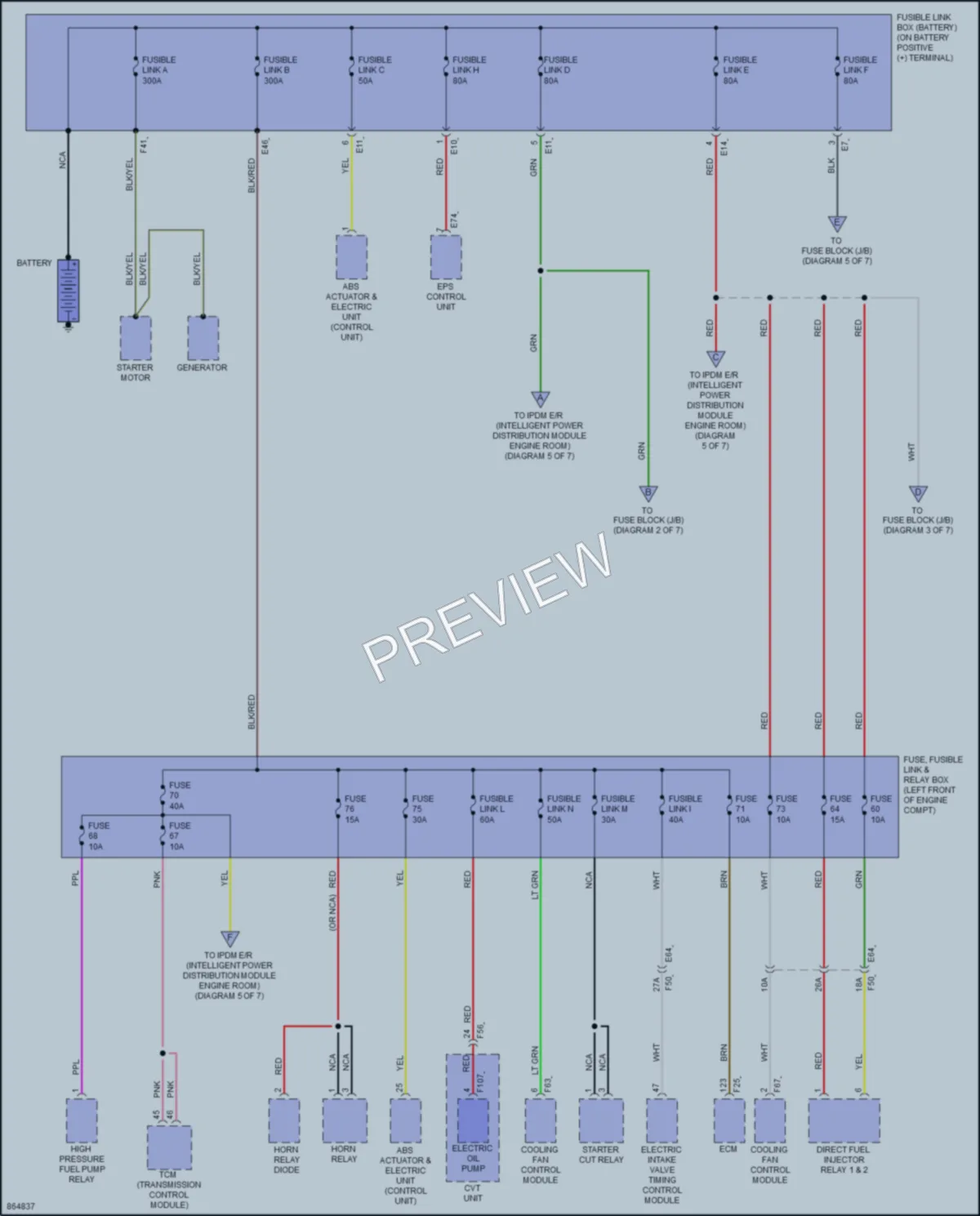 2024 Nissan Sentra Power Distribution wiring diagram preview