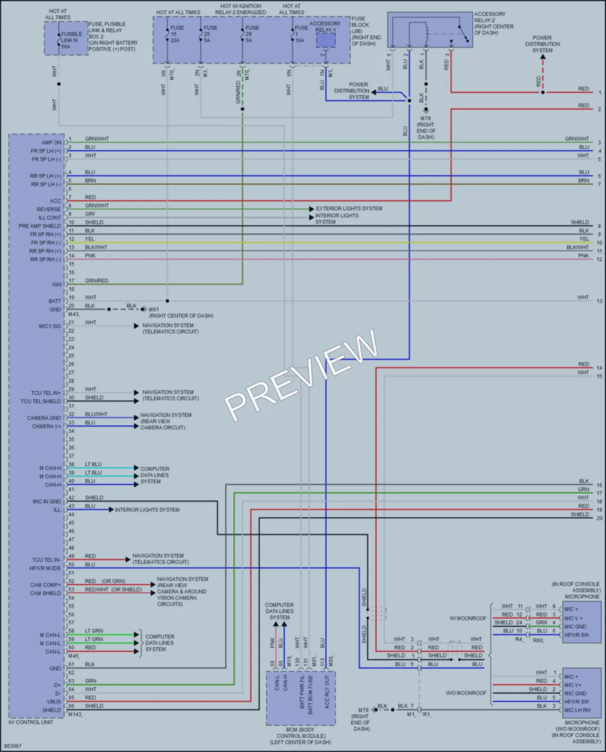 2024 Nissan Titan Radio wiring diagram preview