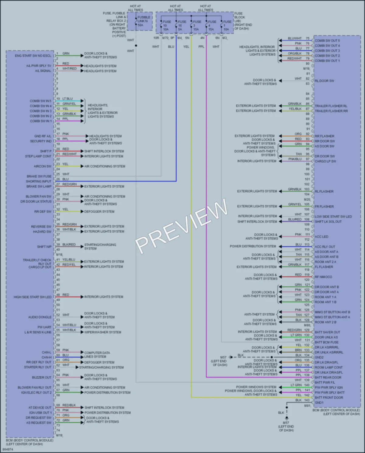 2024 Nissan TitanXD Body Control Modules wiring diagram preview