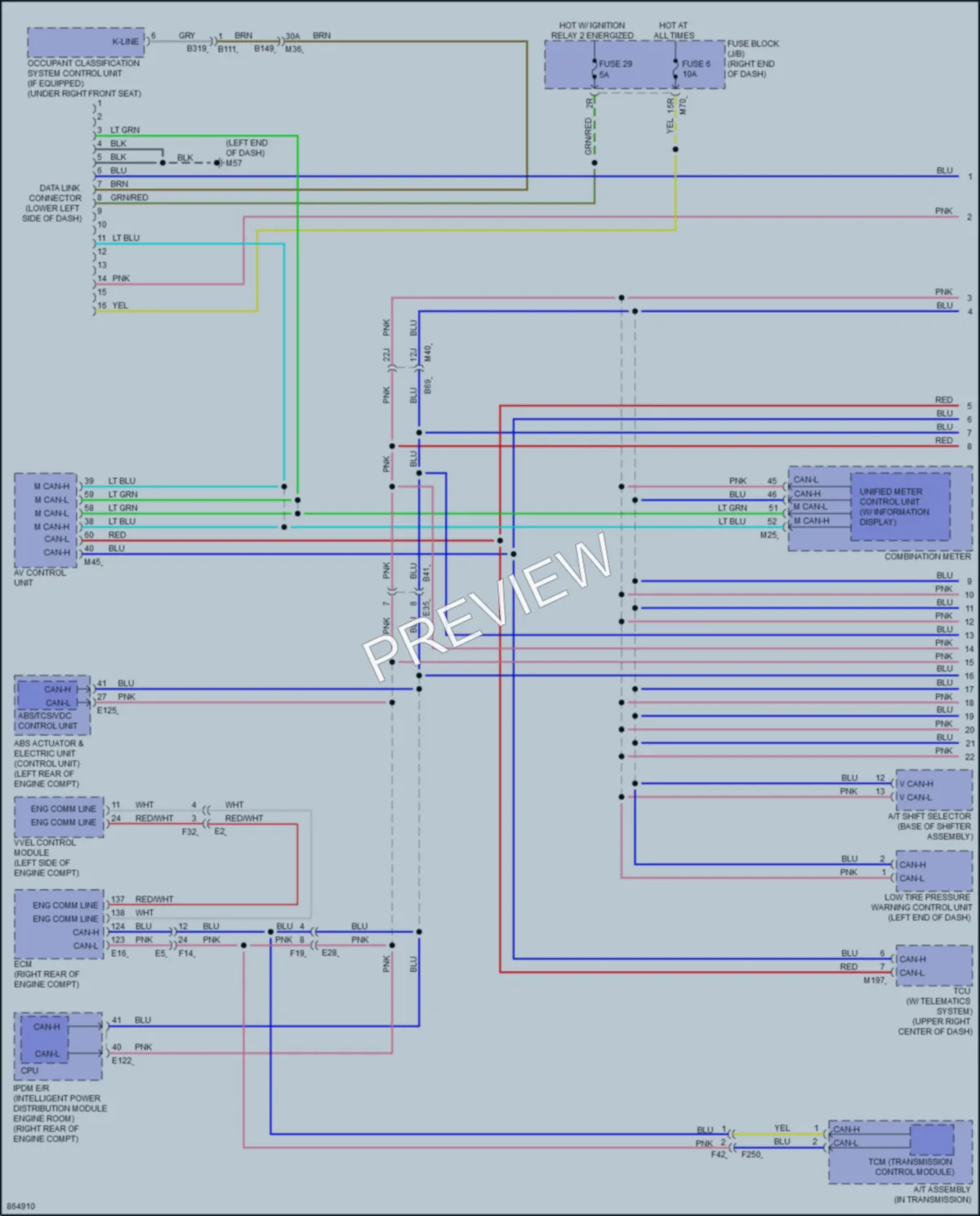2024 Nissan TitanXD Computer Data Lines wiring diagram preview