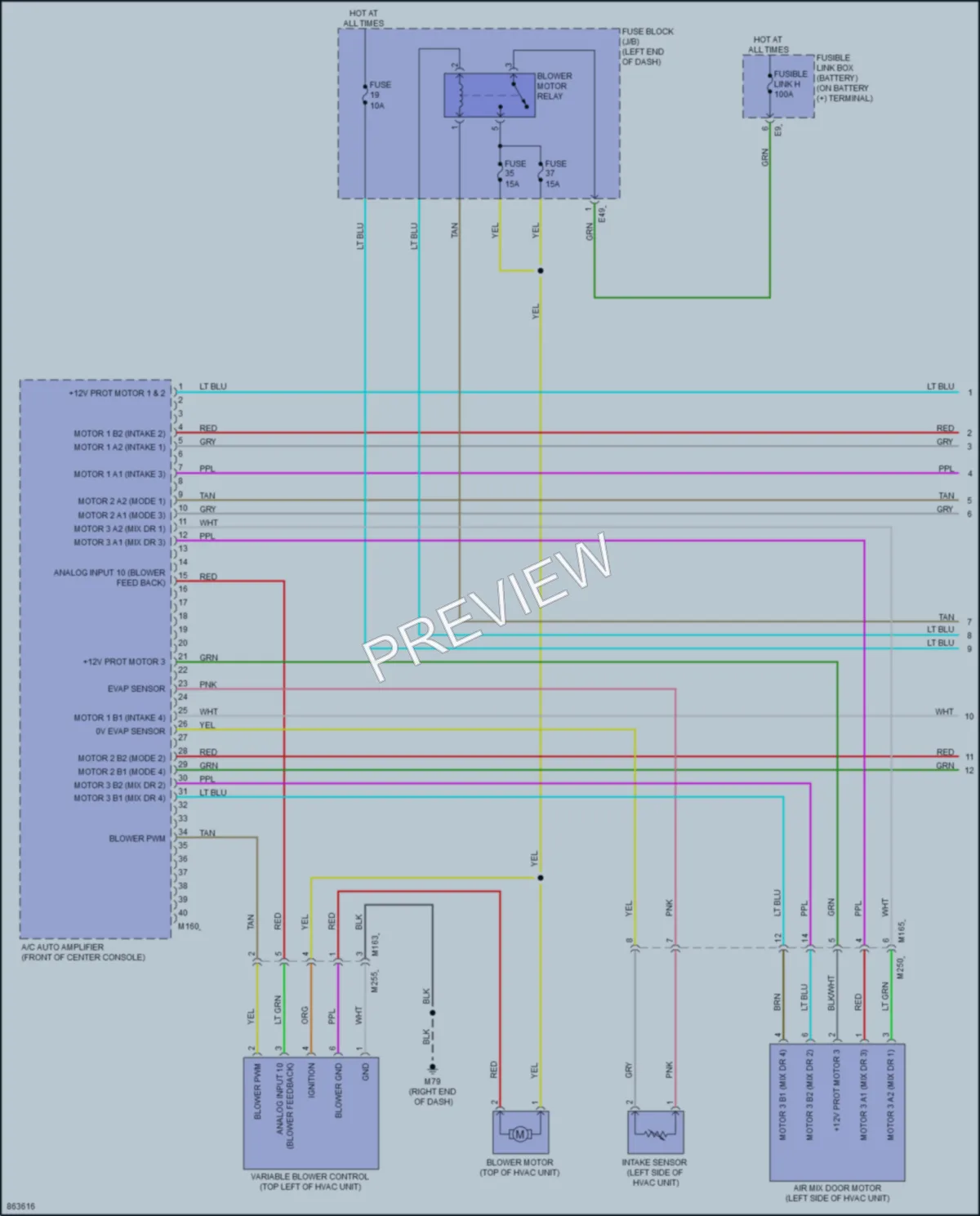 2024 Nissan Versa Air Conditioning wiring diagram preview