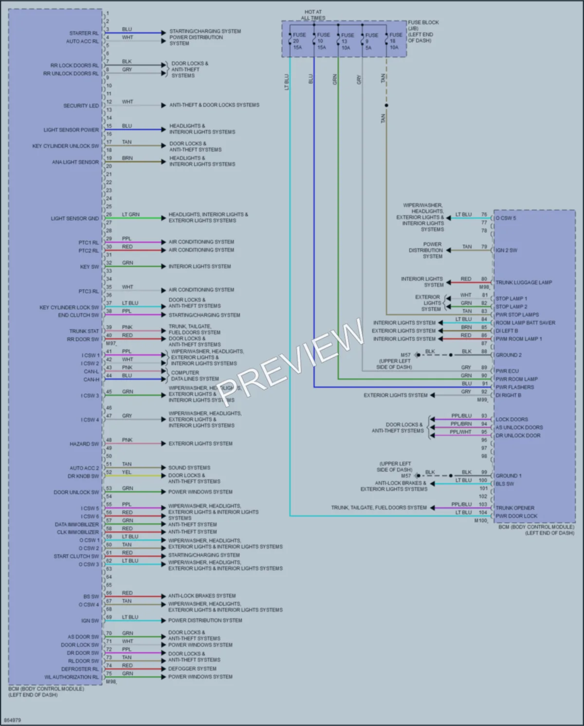 2024 Nissan Versa Body Control Modules wiring diagram preview