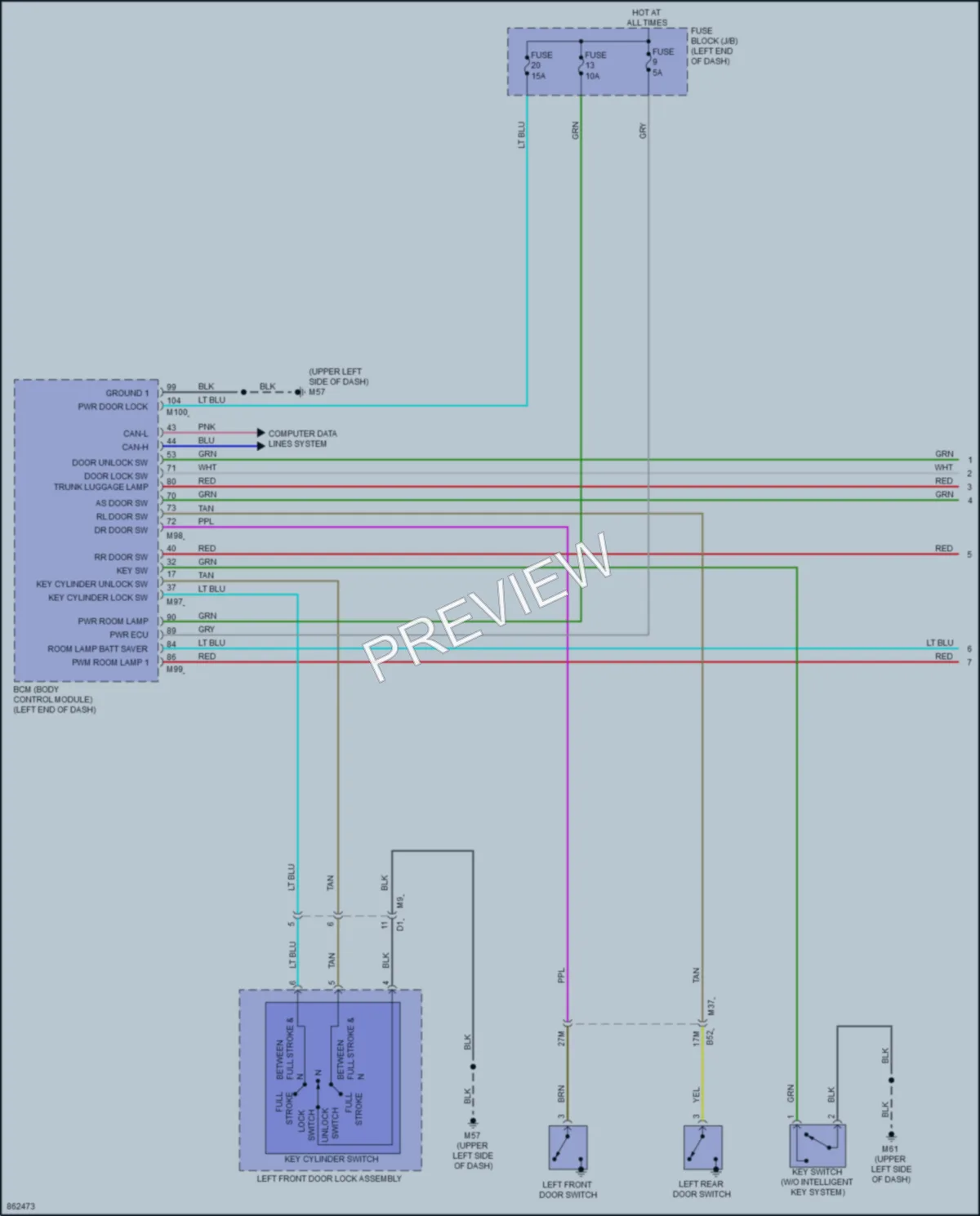 2024 Nissan Versa Interior Lights wiring diagram preview