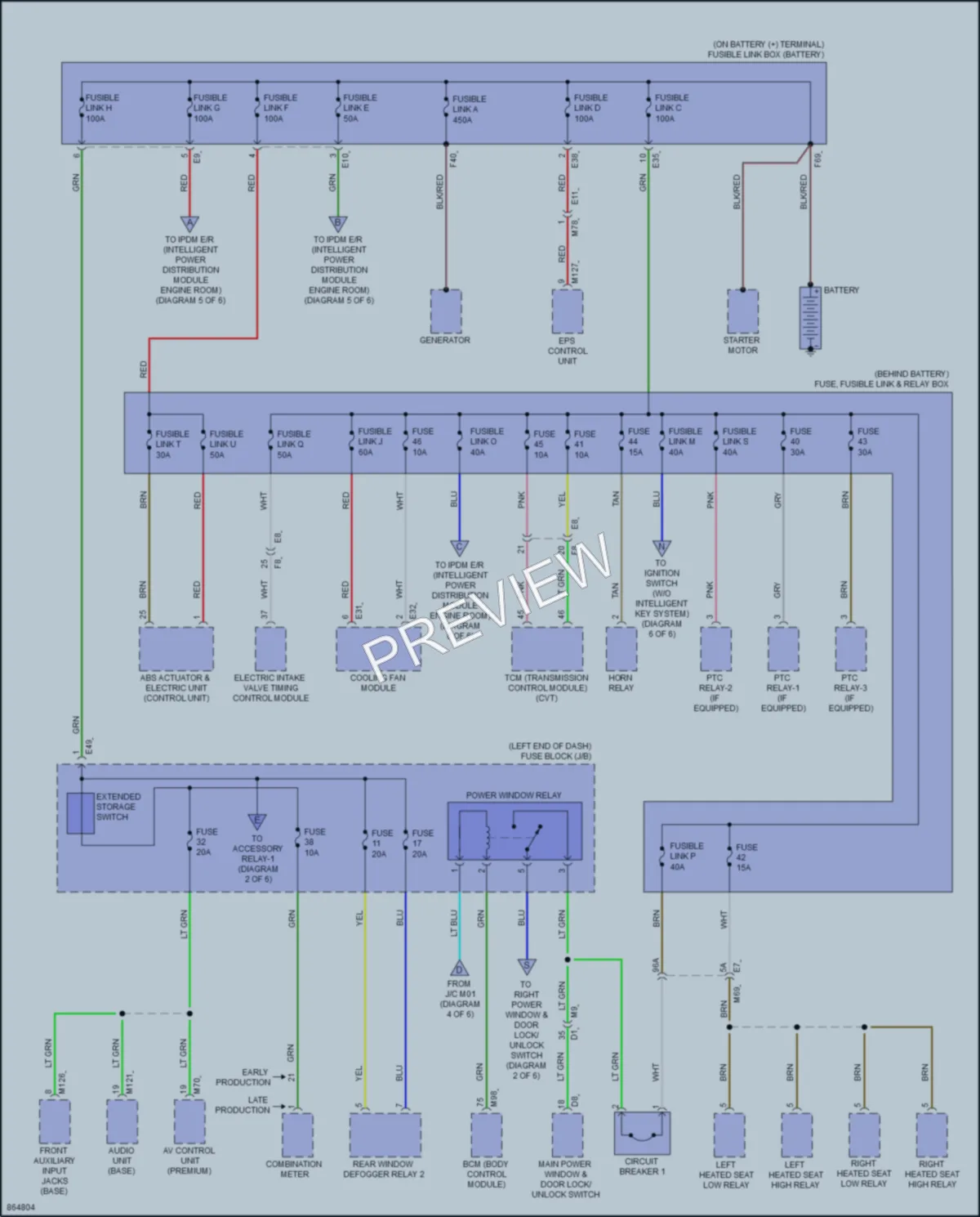 2024 Nissan Versa Power Distribution wiring diagram preview