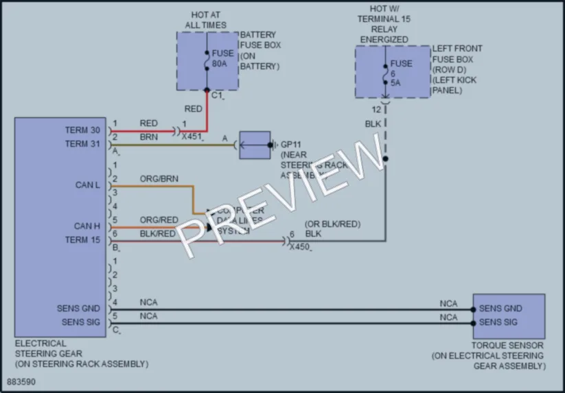 2024 Porsche 718Boxster Electronic Power Steering wiring diagram preview