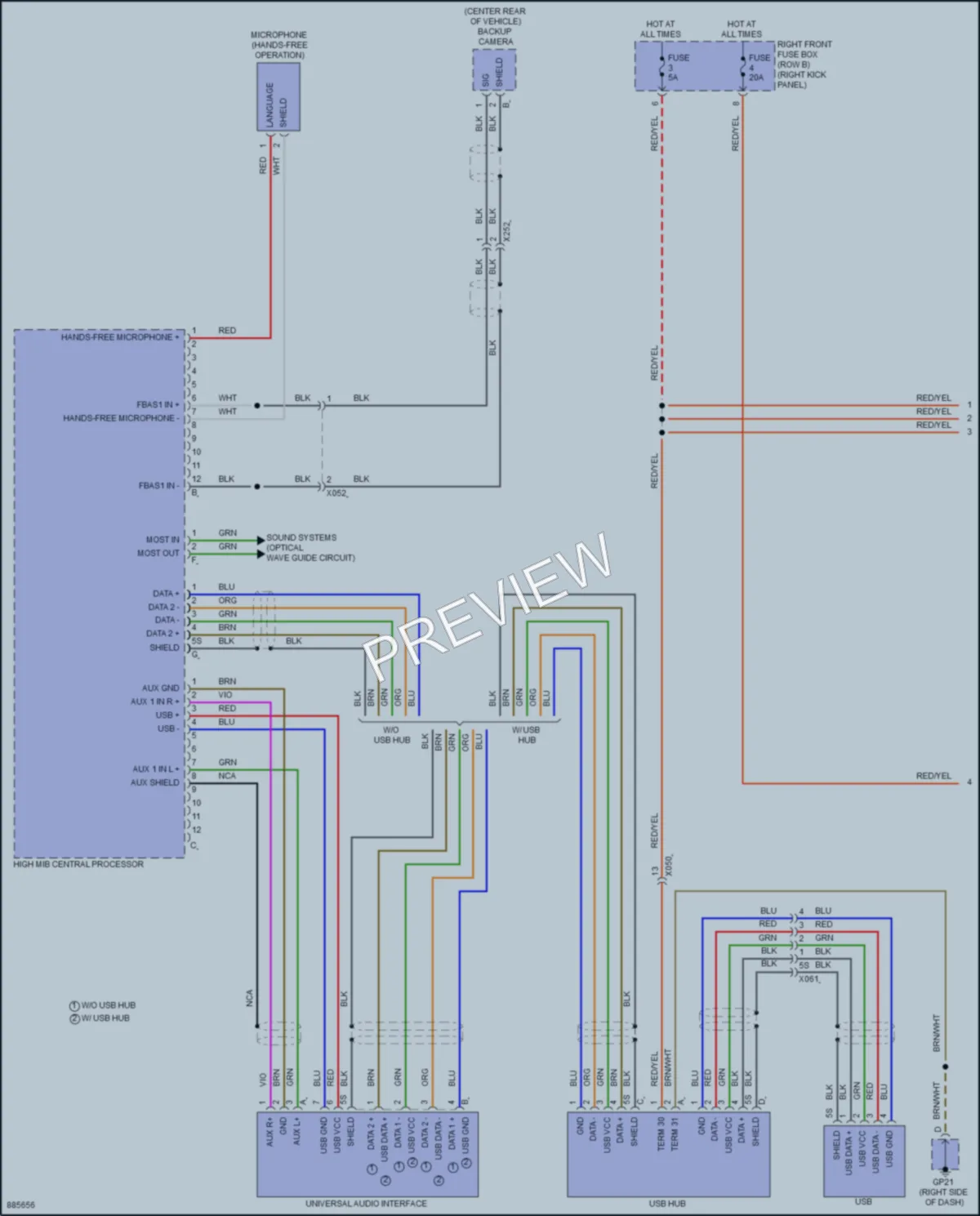 2024 Porsche 718Cayman Radio wiring diagram preview