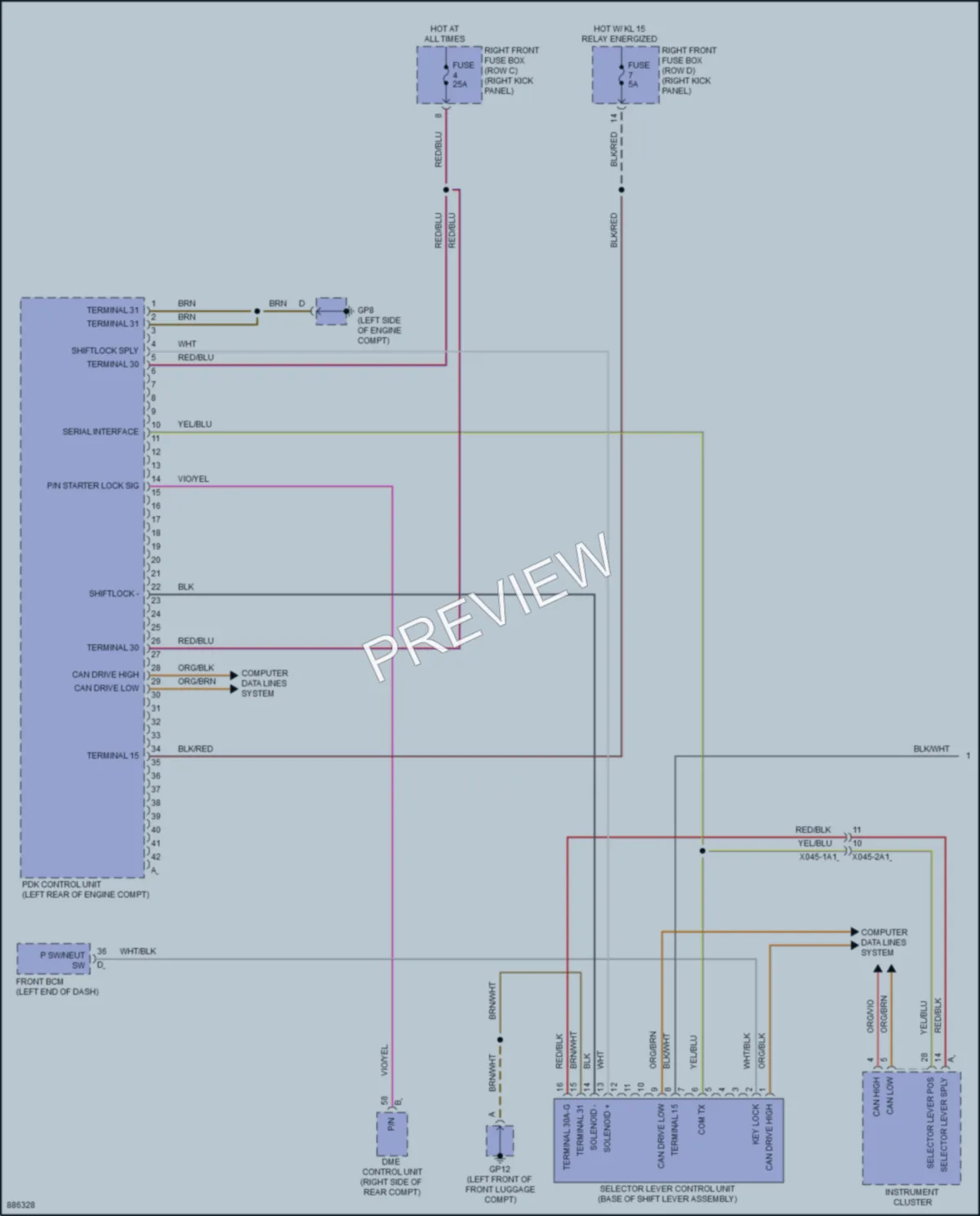 2024 Porsche 718Cayman Transmission wiring diagram preview