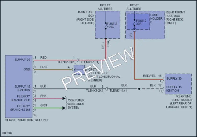 2024 Porsche 911 Electronic Power Steering wiring diagram preview
