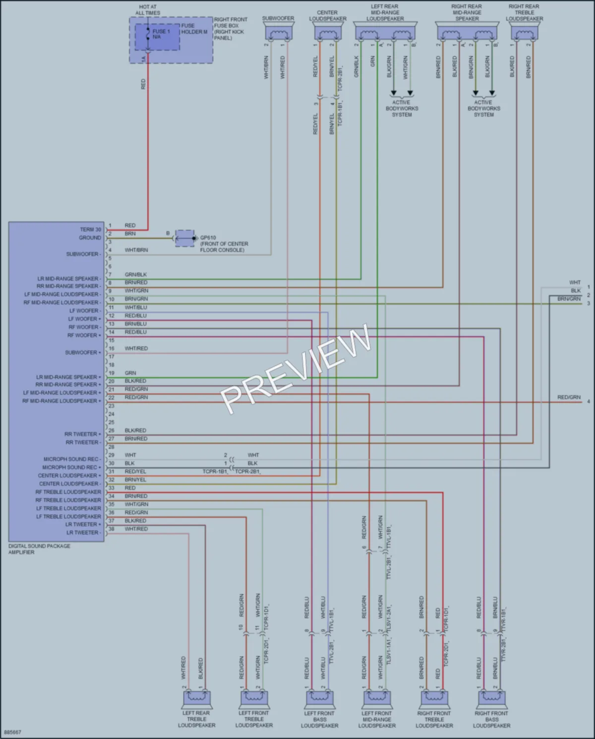 2024 Porsche 911 Radio wiring diagram preview