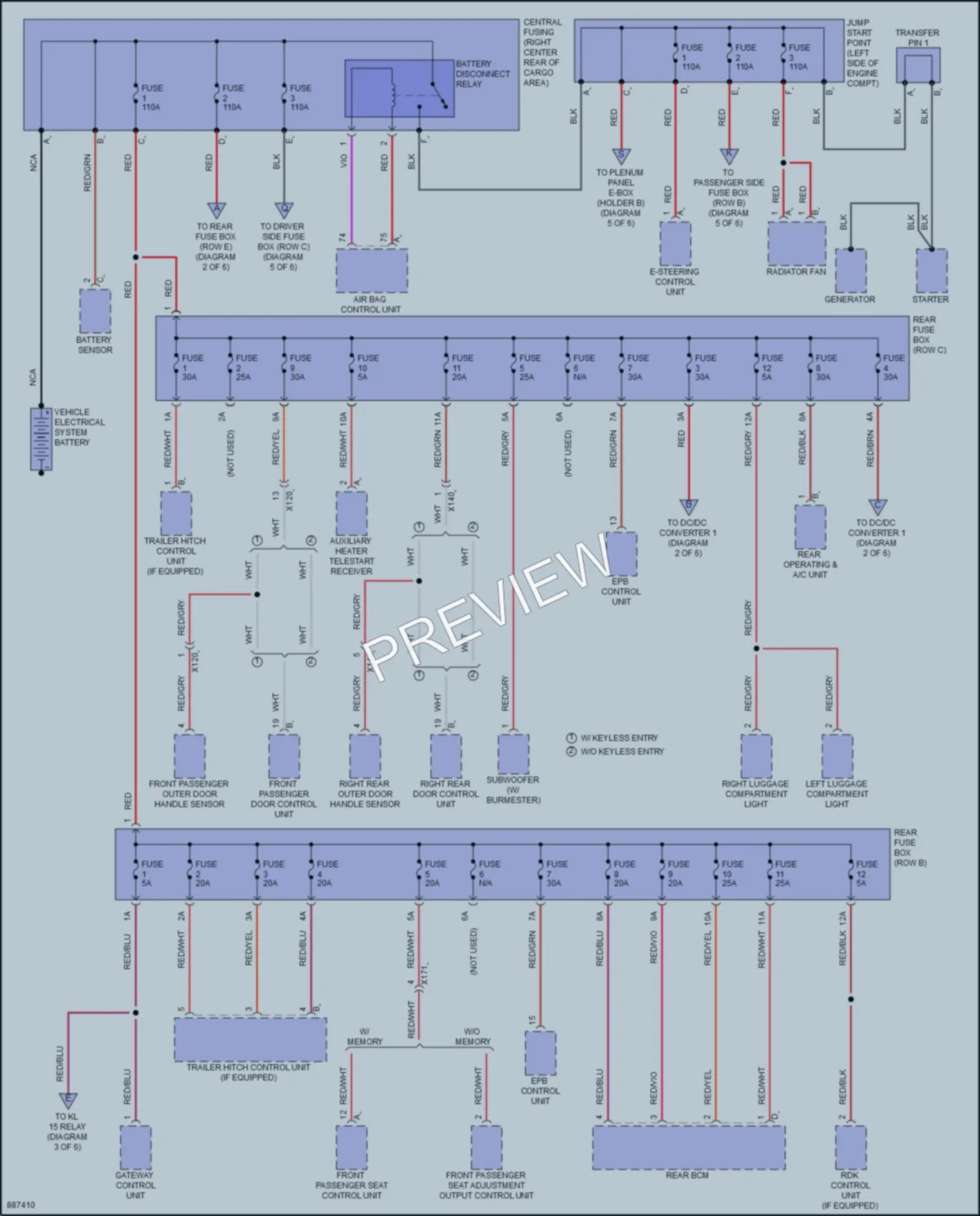 2024 Porsche Macan Power Distribution wiring diagram preview