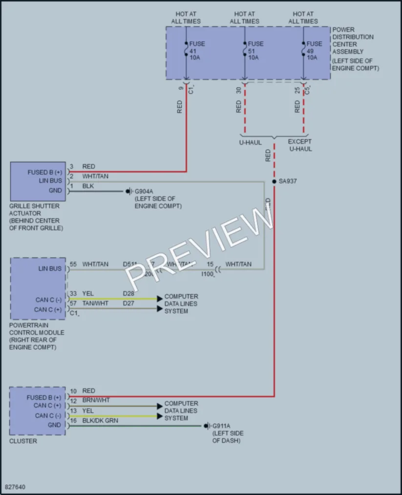 2024 Ram 1500Classic Active Bodyworks wiring diagram preview