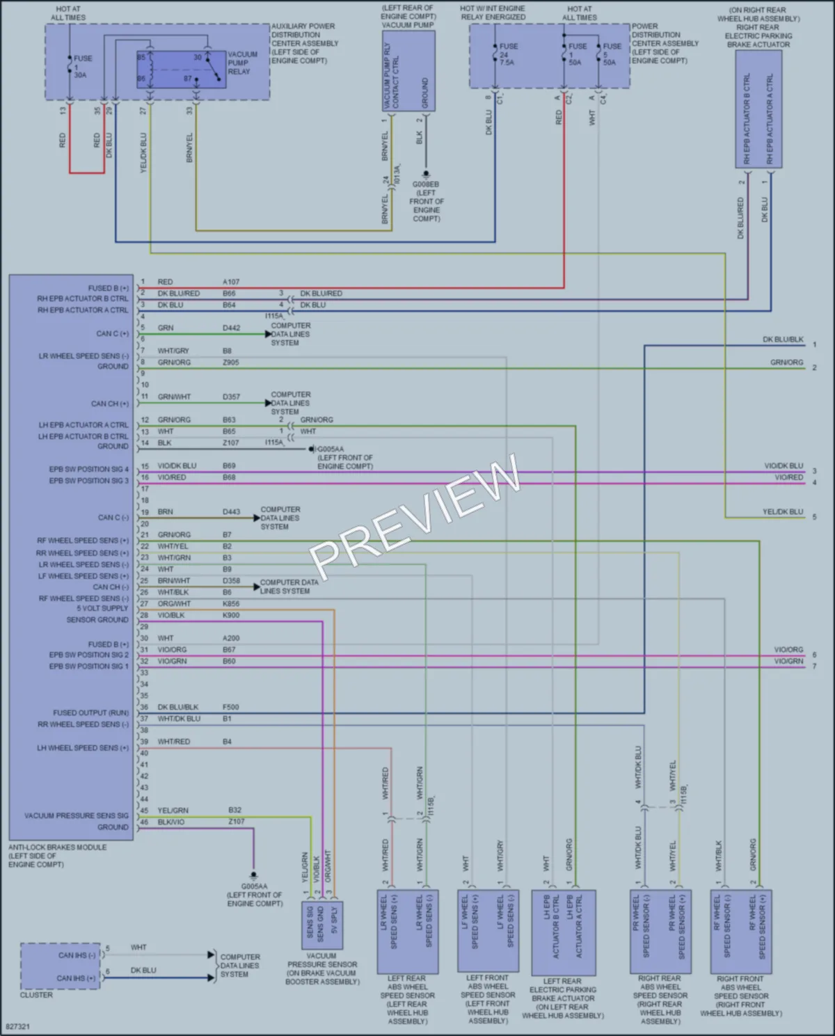 2024 Ram 1500ProMaster Anti Lock Brakes wiring diagram preview