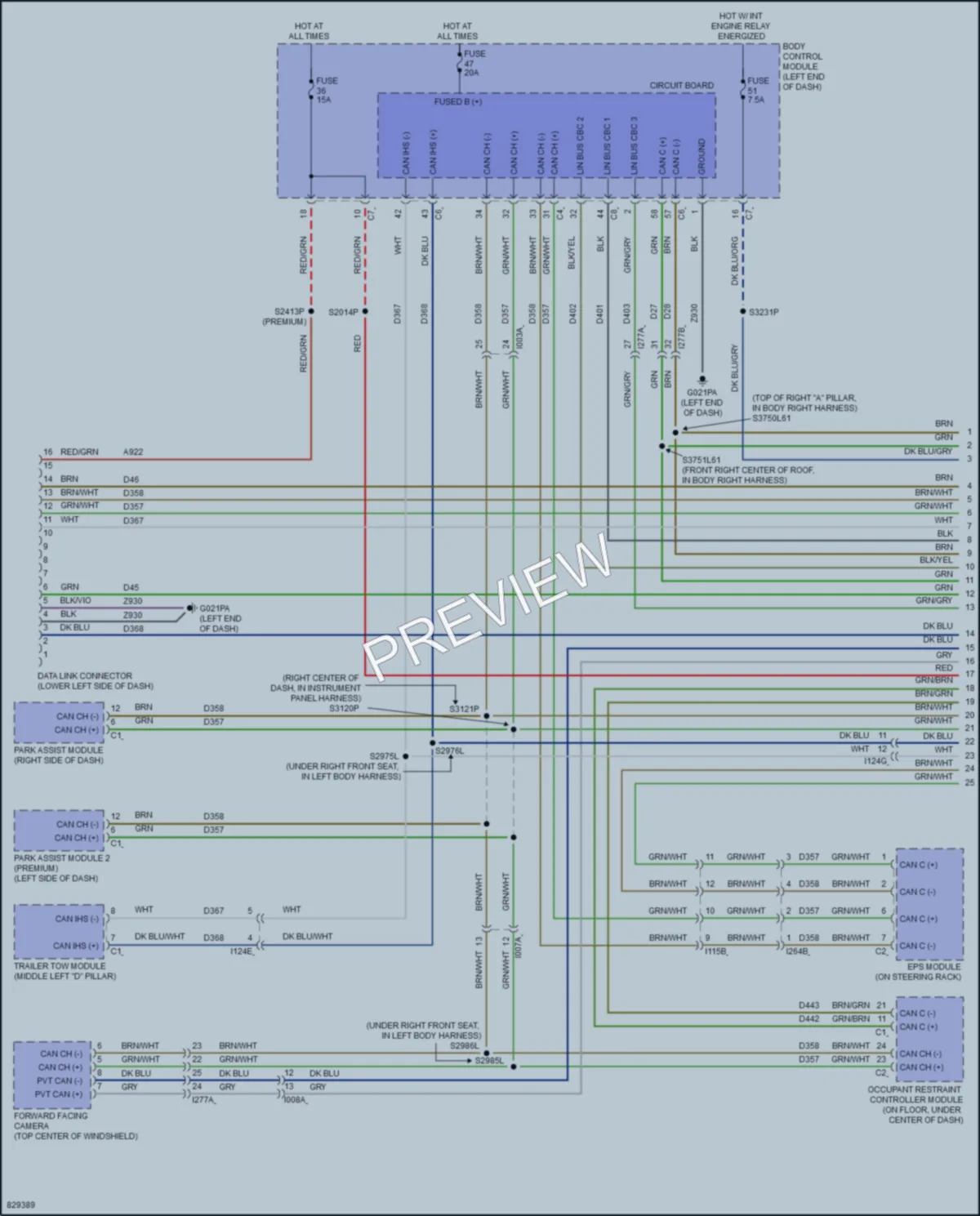 2024 Ram 1500ProMaster Computer Data Lines wiring diagram preview