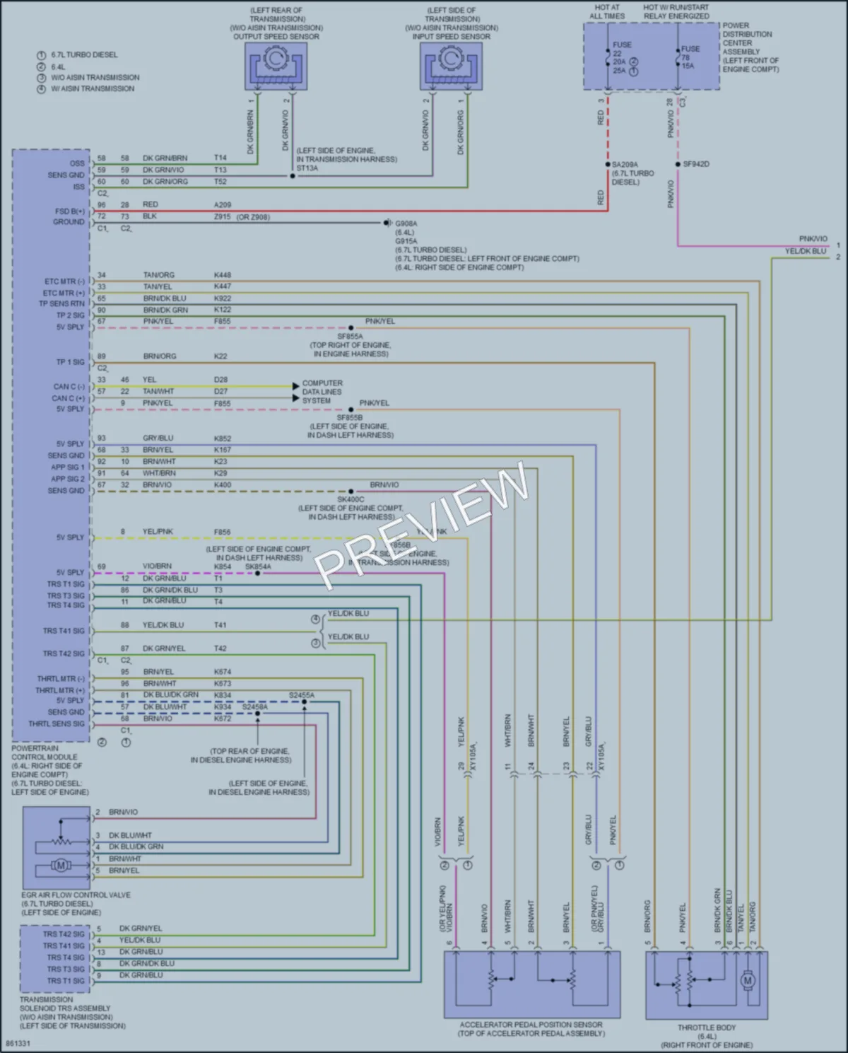2024 Ram 2500 Cruise Control wiring diagram preview