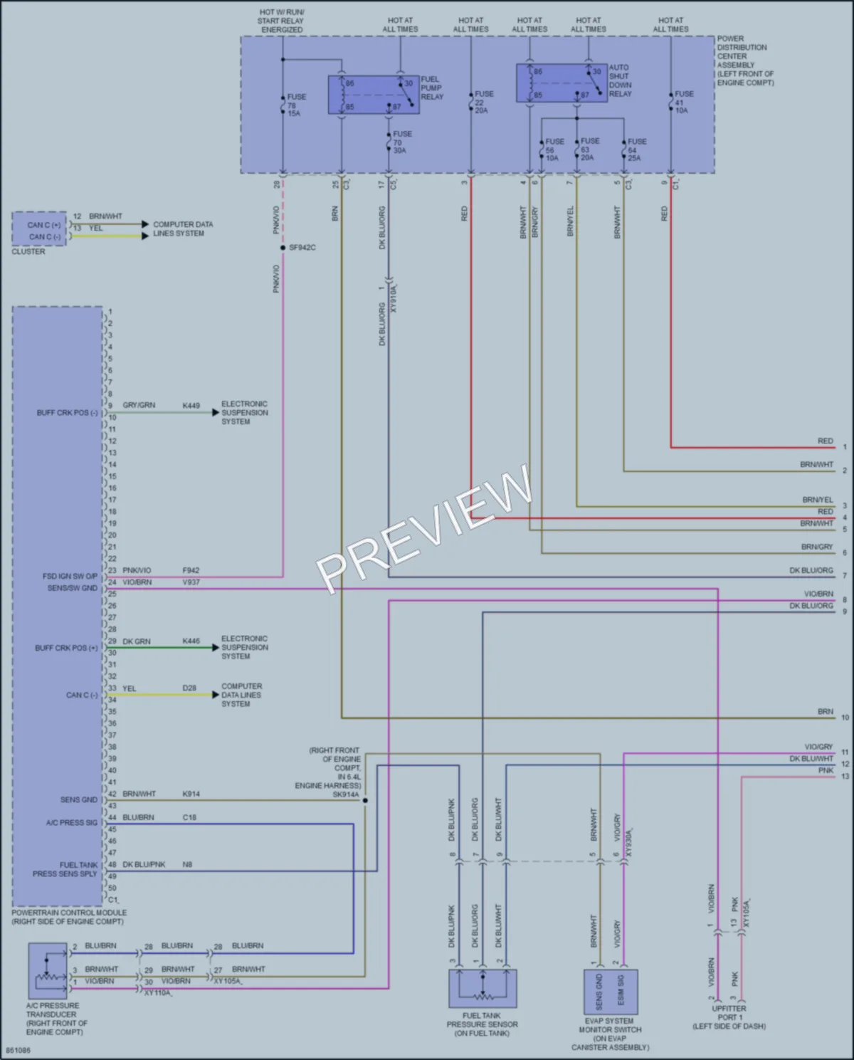 2024 Ram 3500 Engine Performance wiring diagram preview
