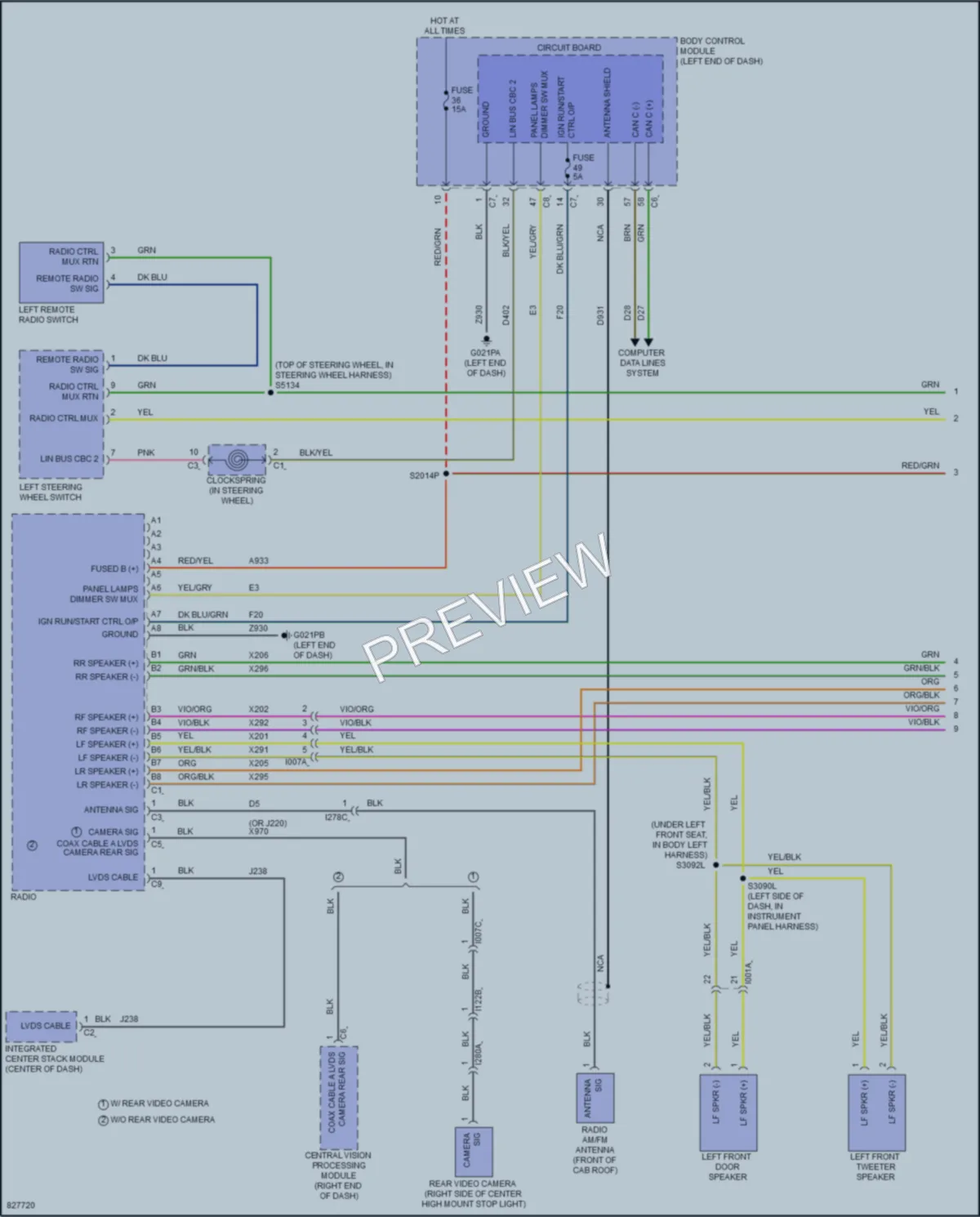 2024 Ram 3500ProMaster Radio wiring diagram preview