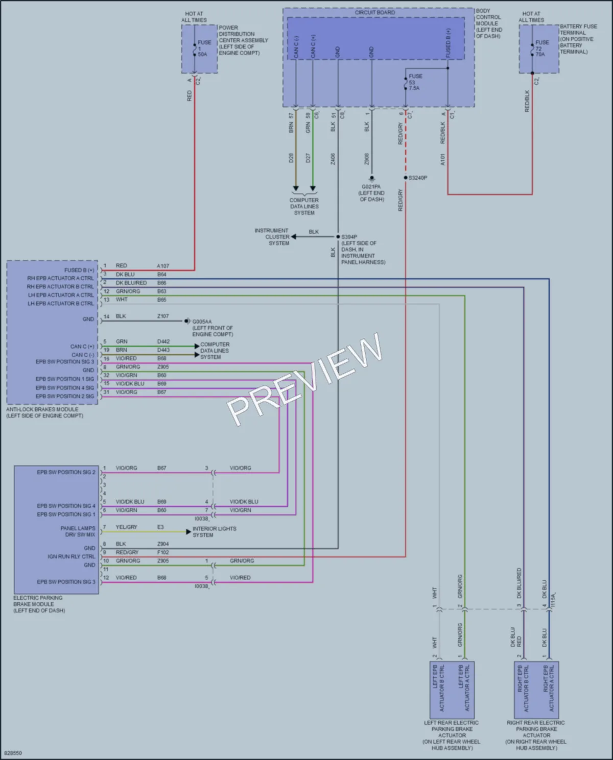 2024 Ram 3500ProMaster Shift Interlock wiring diagram preview