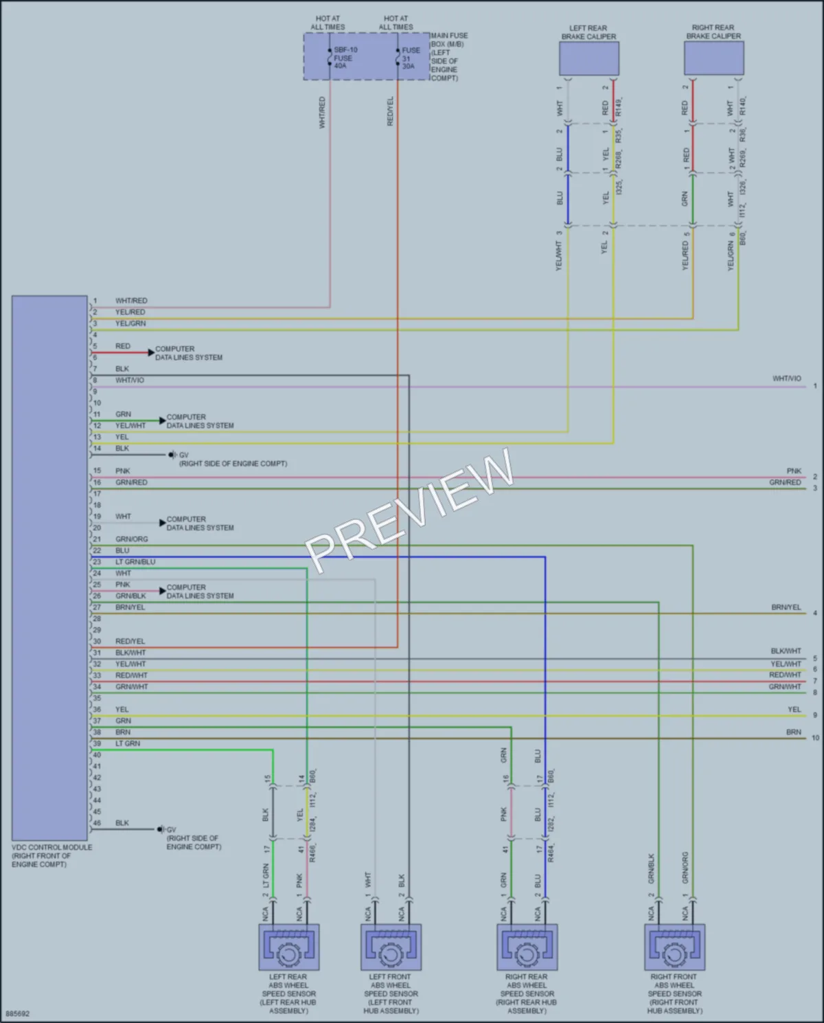2024 Subaru Ascent Anti Lock Brakes Wiring Diagrams protected preview