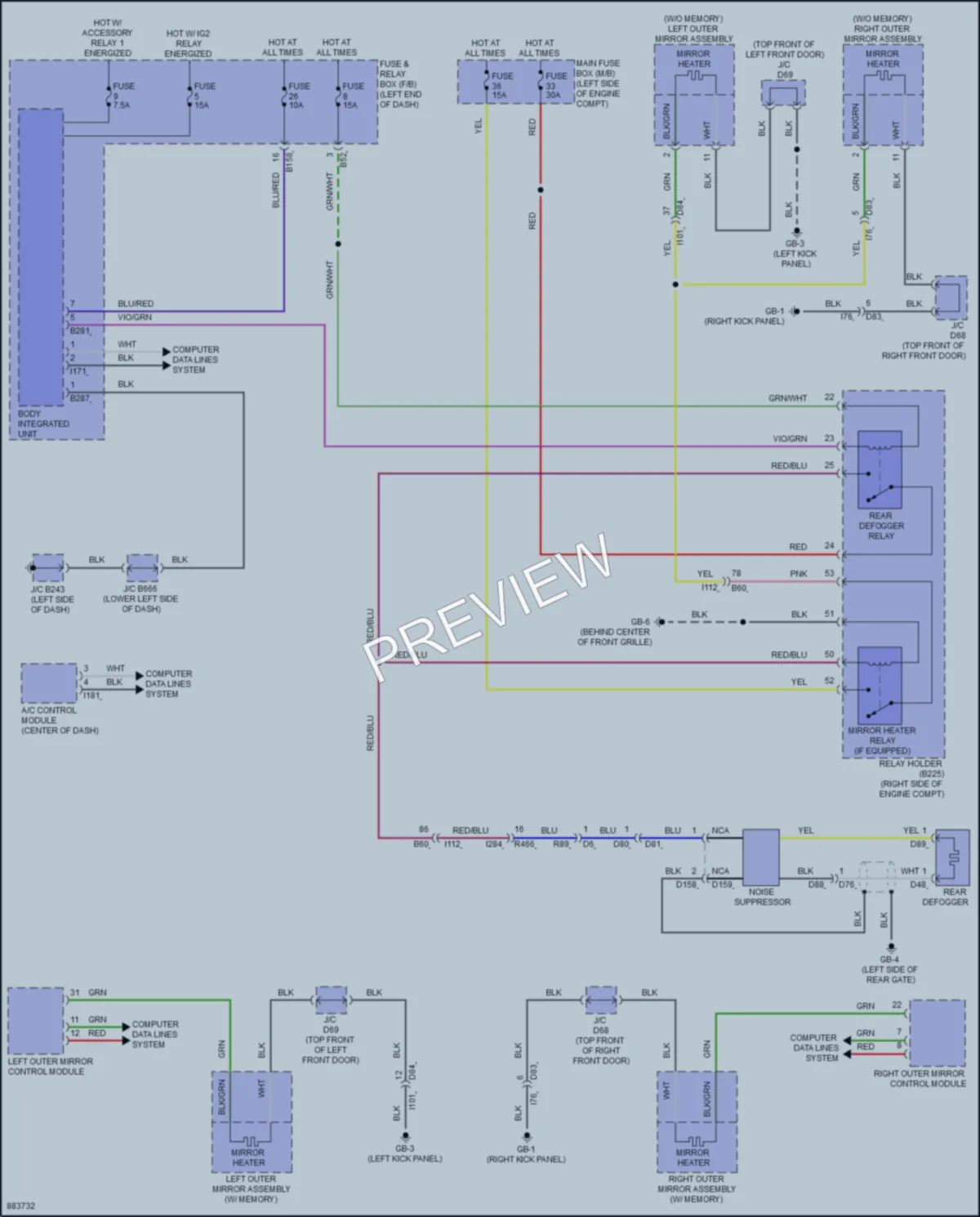 2024 Subaru Ascent Defoggers Wiring Diagrams protected preview
