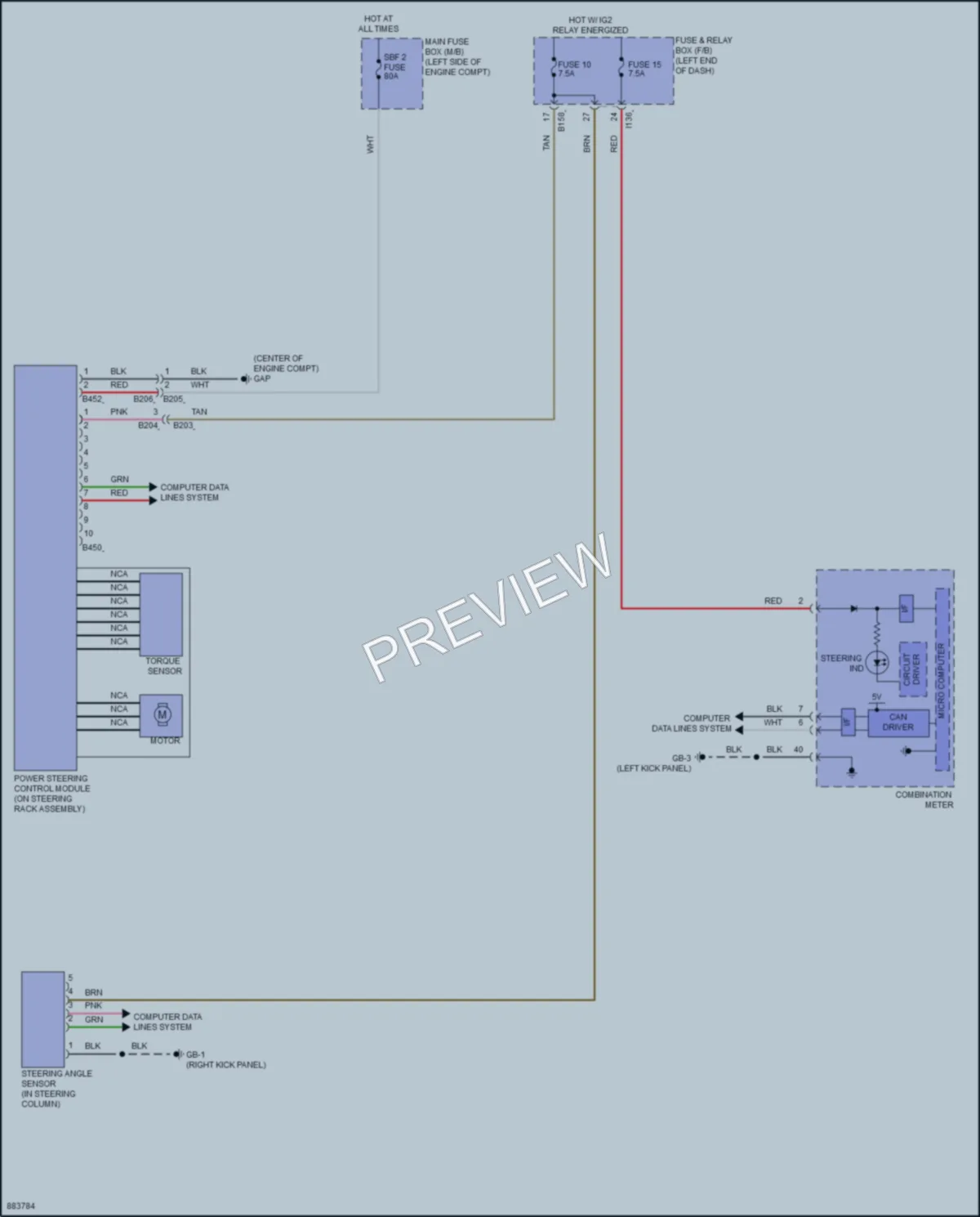 2024 Subaru Ascent Electronic Power Steering wiring diagram preview