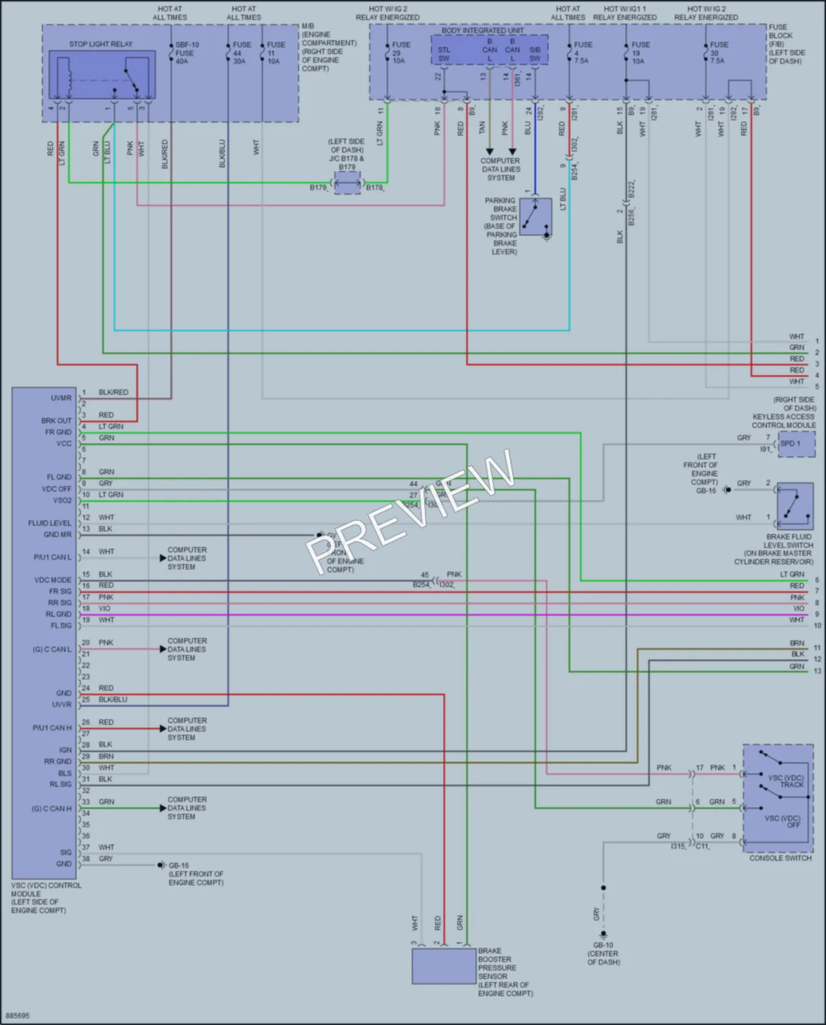 2024 Subaru BRZ Anti Lock Brakes wiring diagram preview