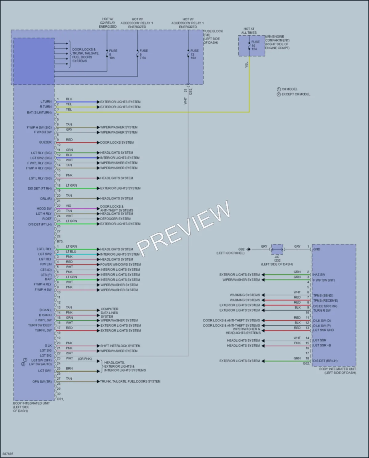 2024 Subaru BRZ Body Control Modules wiring diagram preview