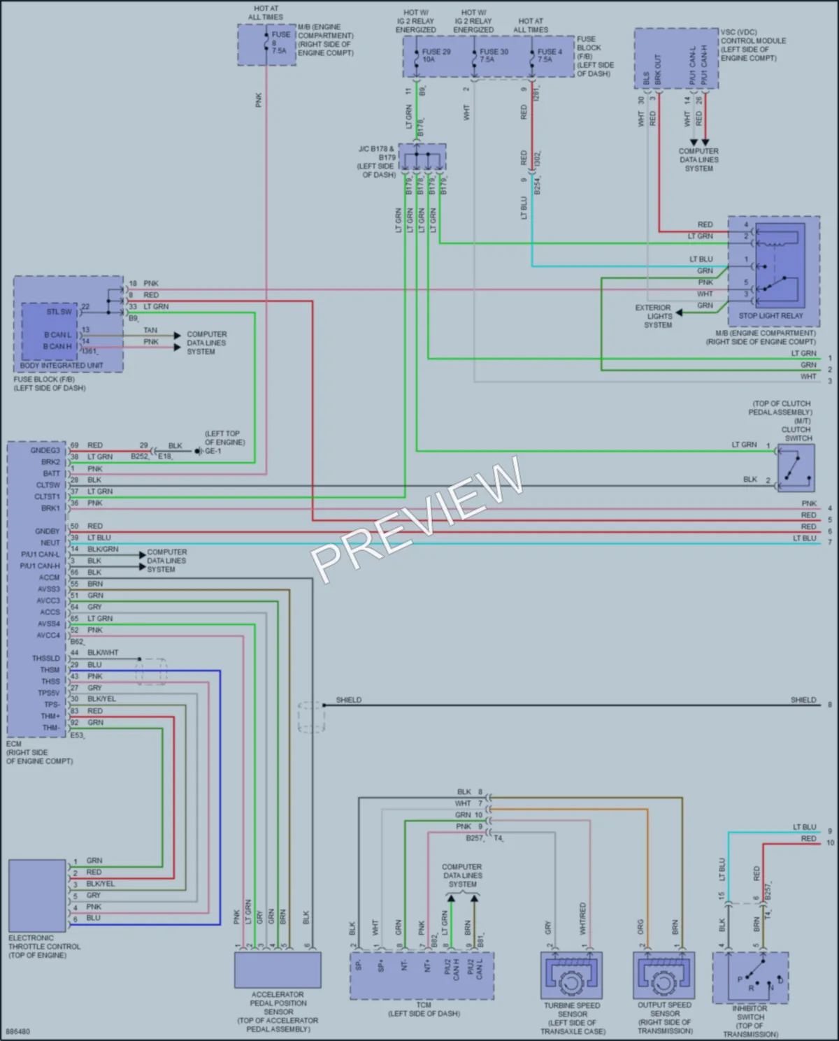 2024 Subaru BRZ Cruise Control wiring diagram preview