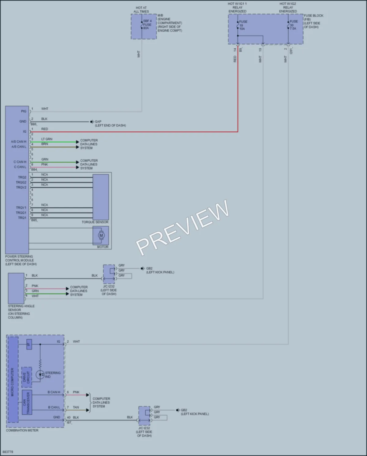 2024 Subaru BRZ Electronic Power Steering wiring diagram preview