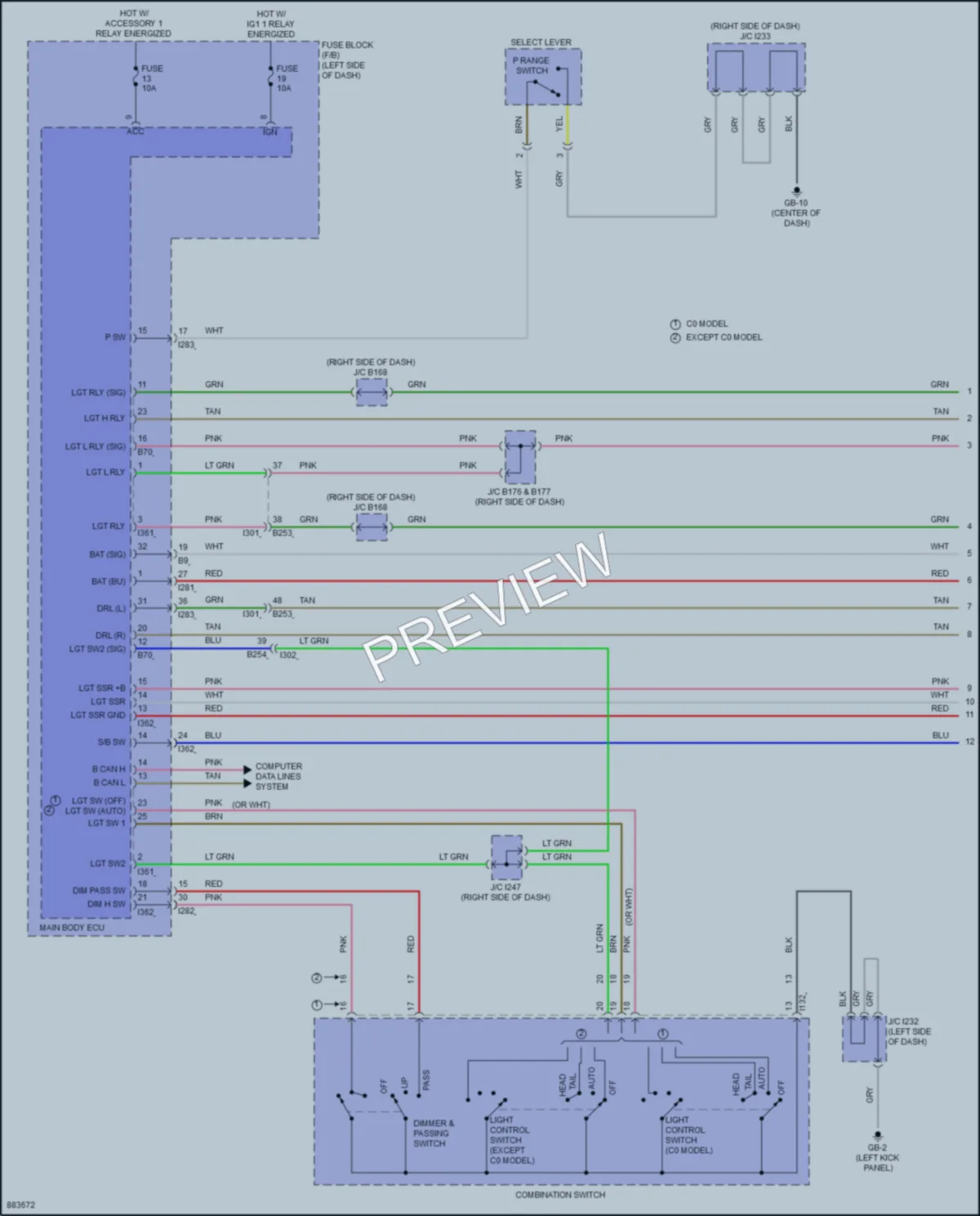 2024 Subaru BRZ Headlights wiring diagram preview