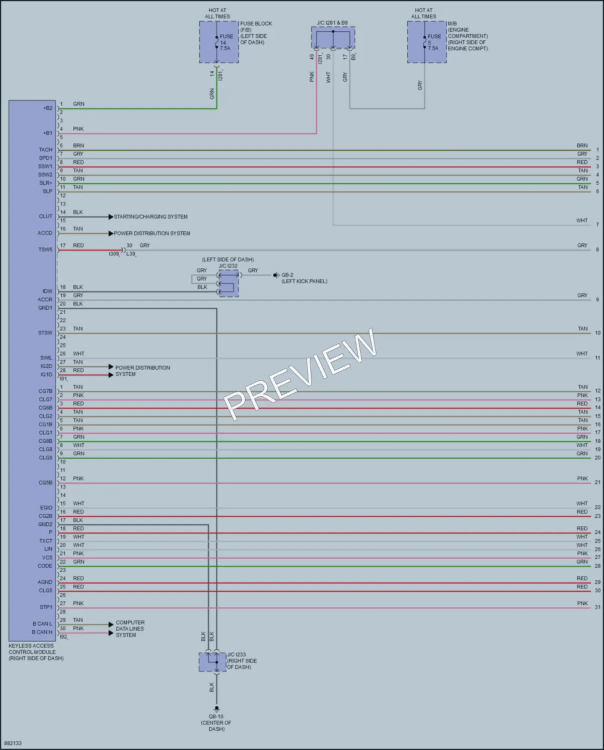 2024 Subaru BRZ Power Door Locks wiring diagram preview