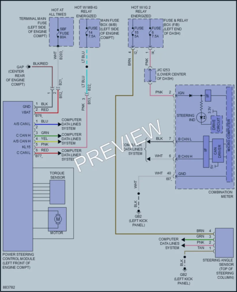 2024 Subaru Crosstrek Electronic Power Steering wiring diagram preview