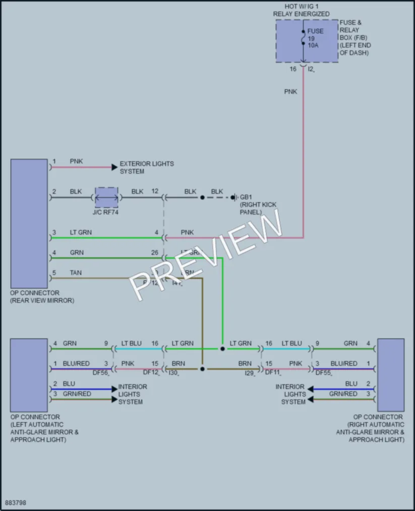 2024 Subaru Crosstrek Power Mirrors wiring diagram preview