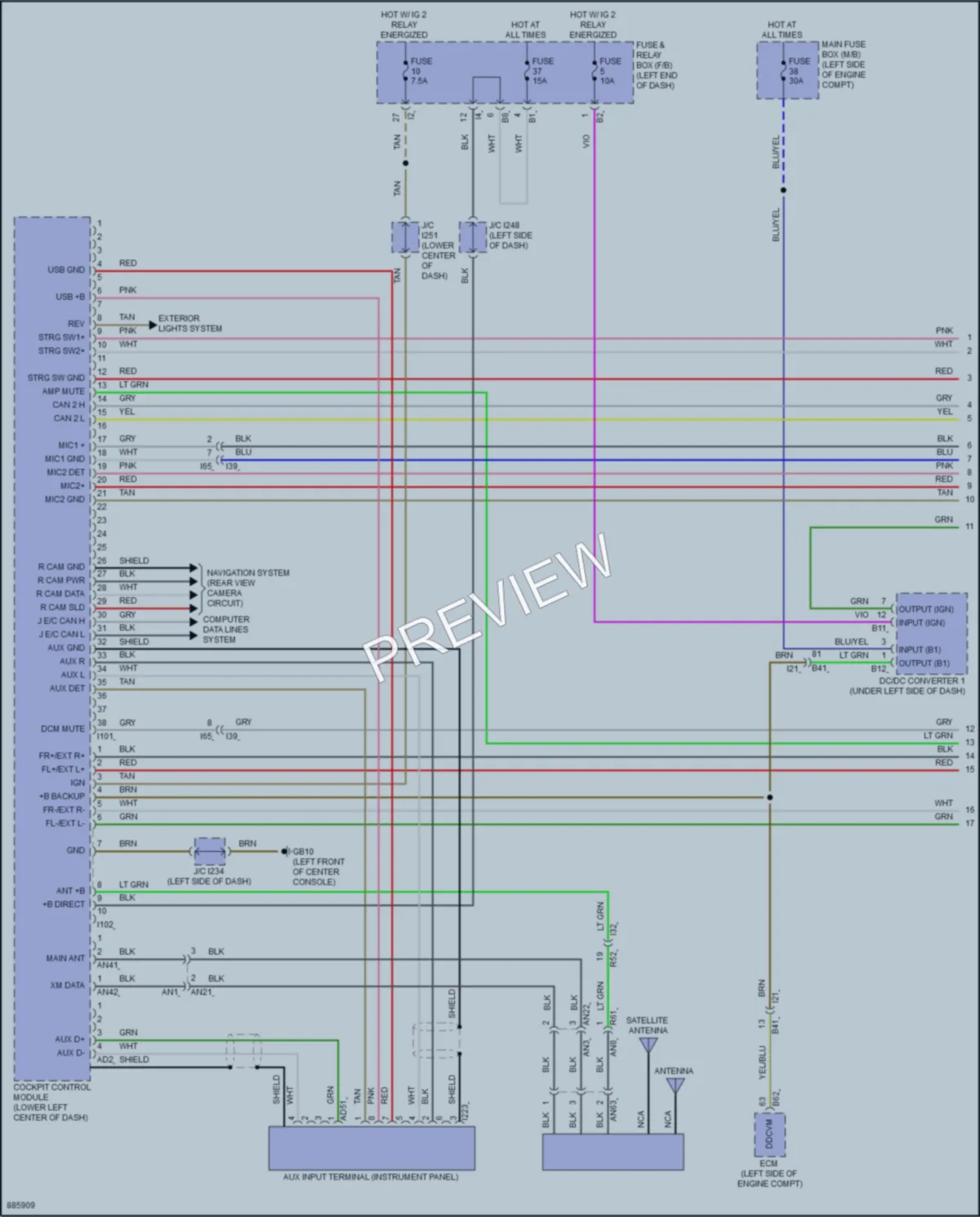 2024 Subaru Crosstrek Radio wiring diagram preview