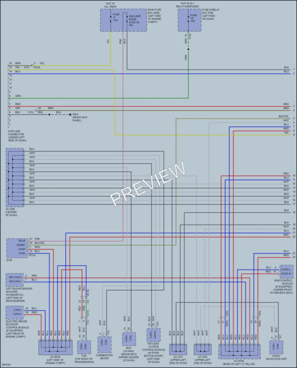 2024 Subaru Forester Computer Data Lines wiring diagram preview