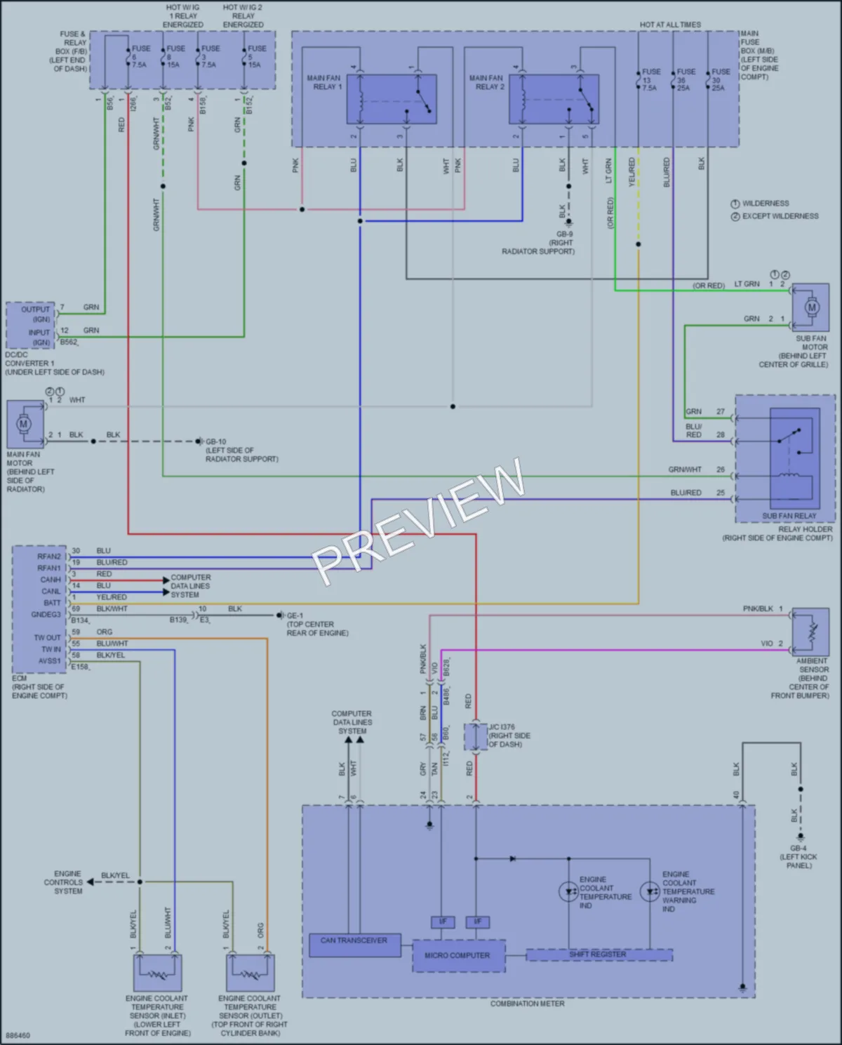 2024 Subaru Forester Cooling Fan wiring diagram preview