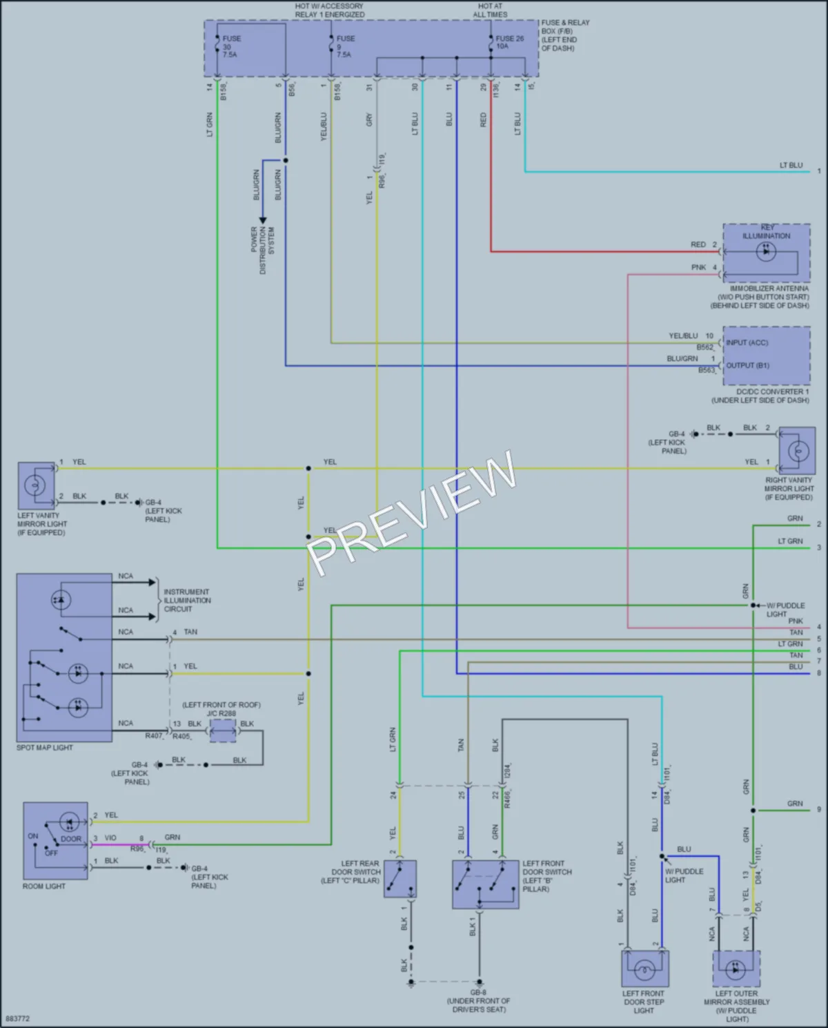 2024 Subaru Forester Interior Lights wiring diagram preview