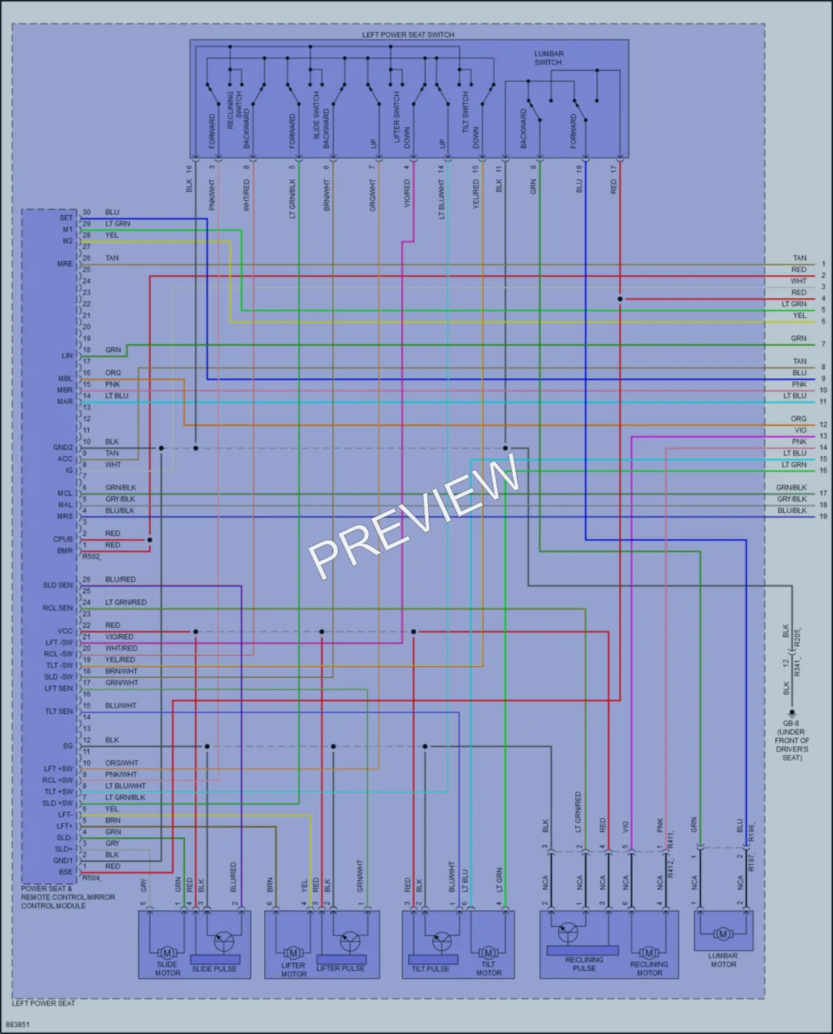 2024 Subaru Forester Memory Systems wiring diagram preview