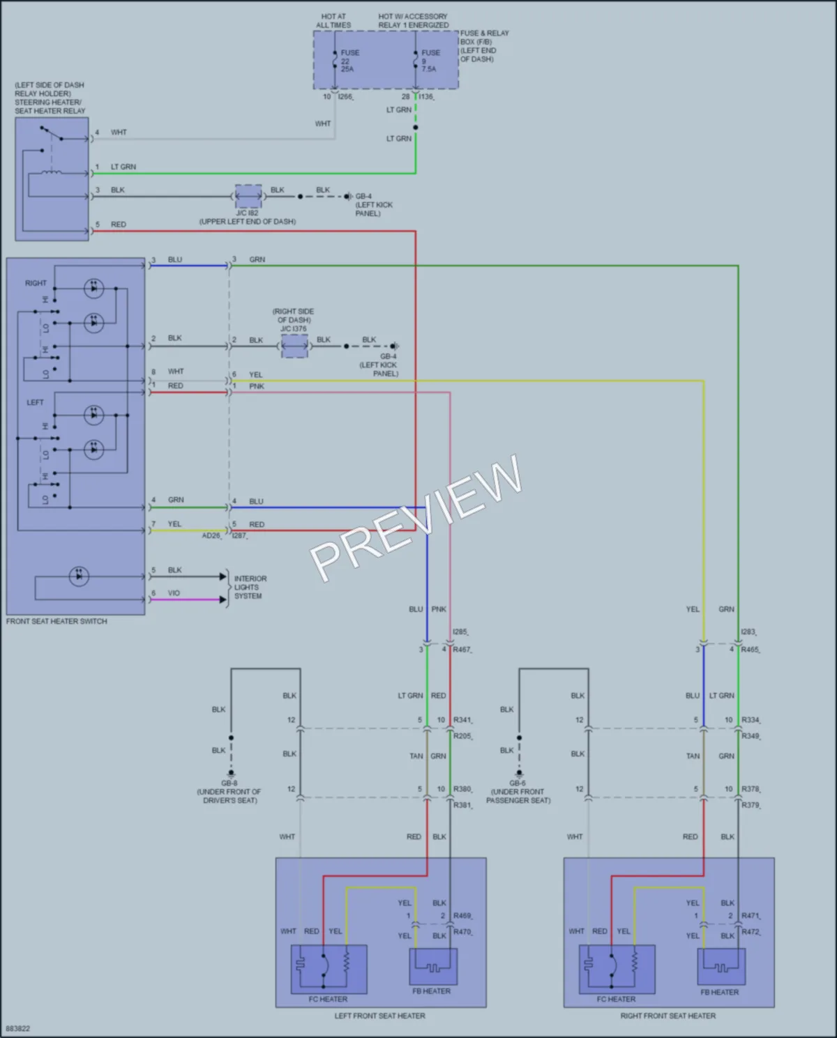2024 Subaru Forester Power Seats wiring diagram preview
