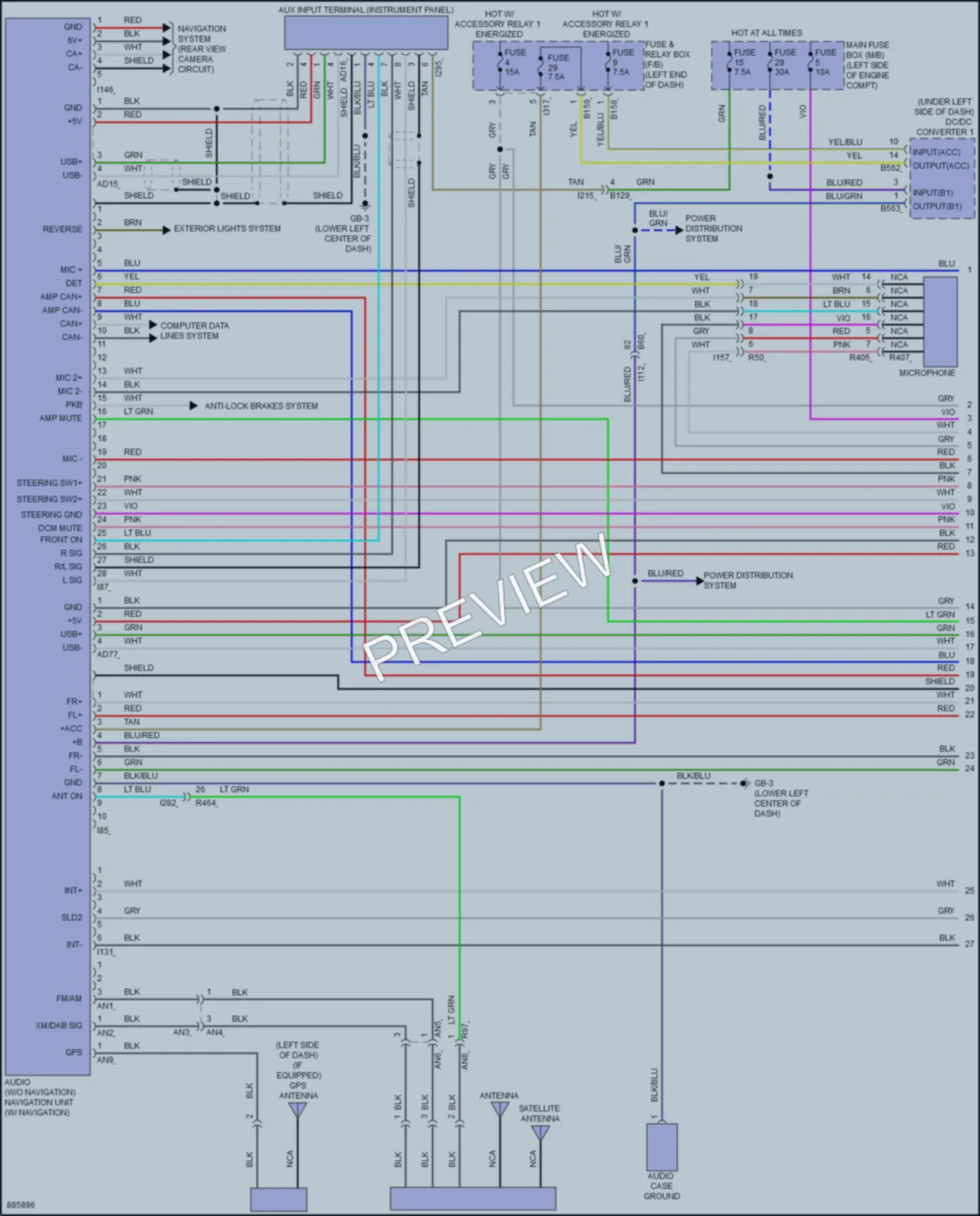2024 Subaru Forester Radio wiring diagram preview