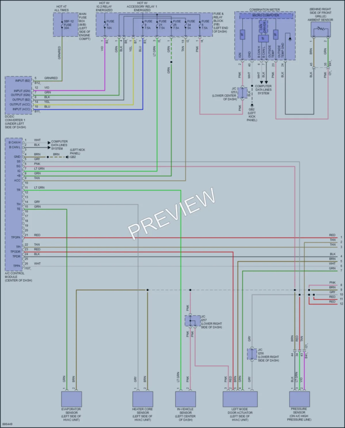 2024 Subaru Impreza Air Conditioning wiring diagram preview