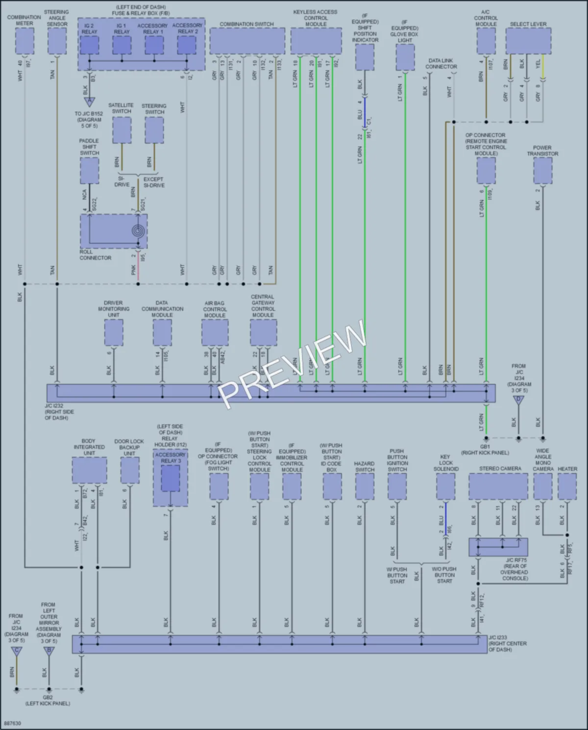2024 Subaru Impreza Ground Distribution wiring diagram preview