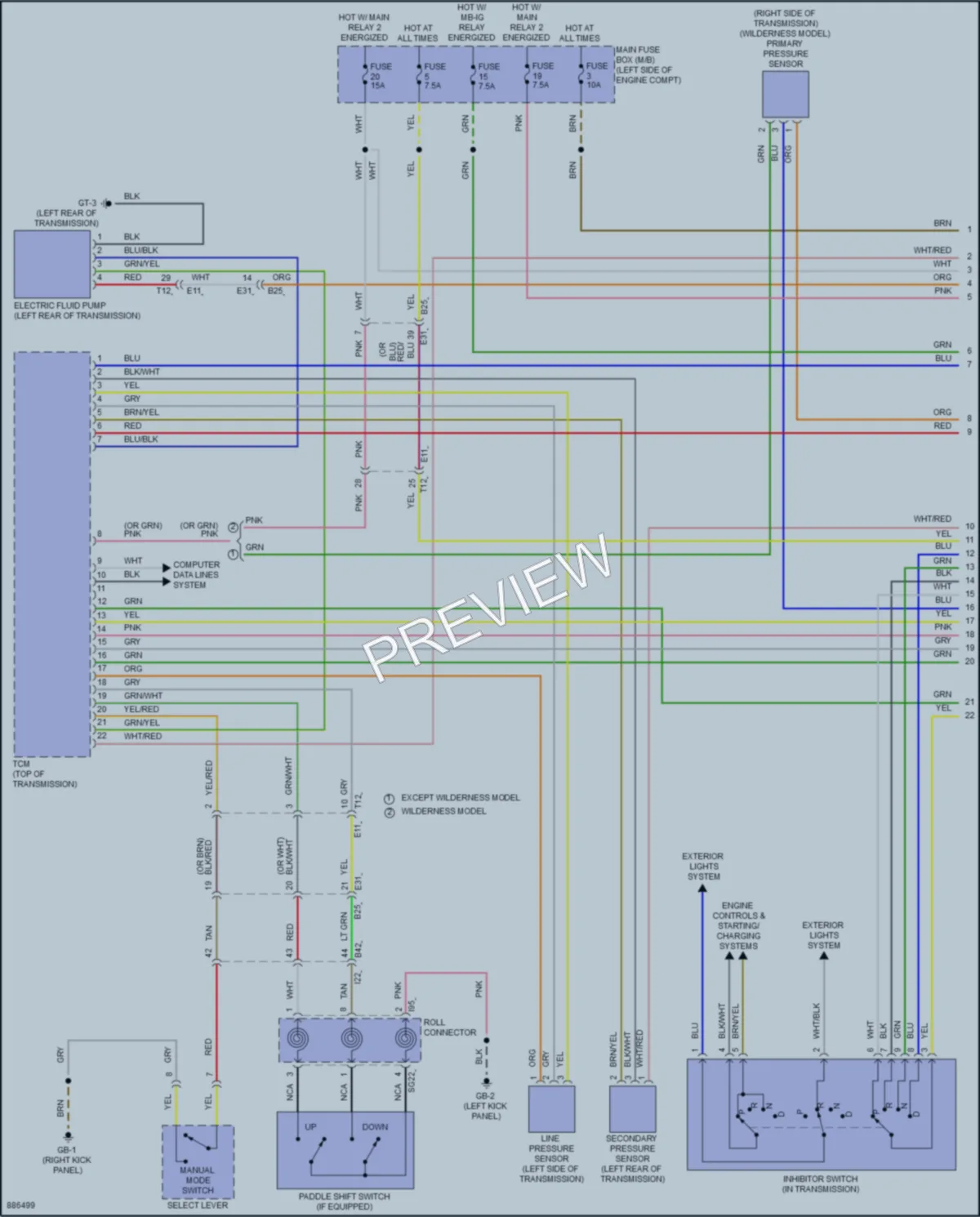 2024 Subaru Impreza Transmission wiring diagram preview