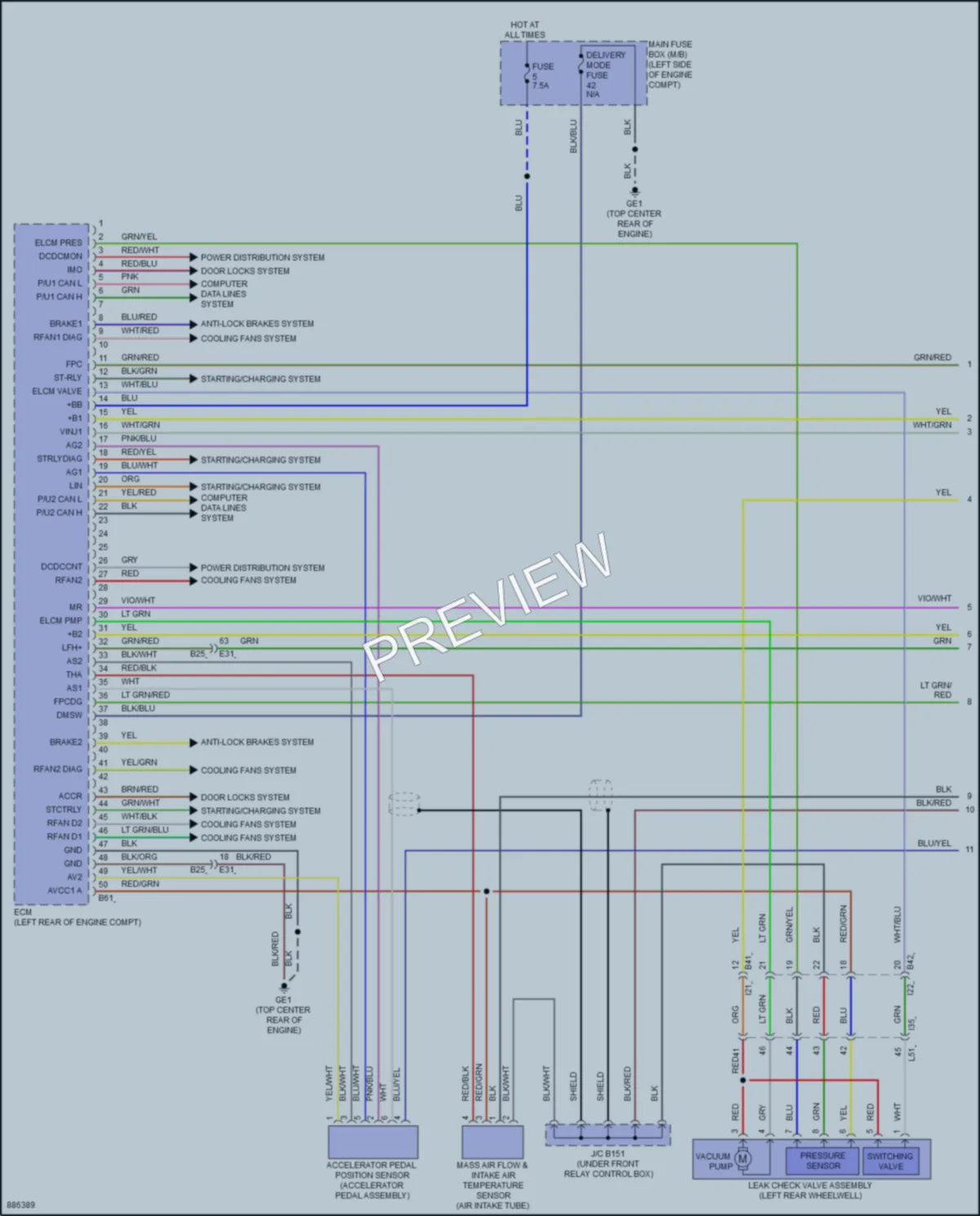 2024 Subaru Legacy Engine Performance wiring diagram preview