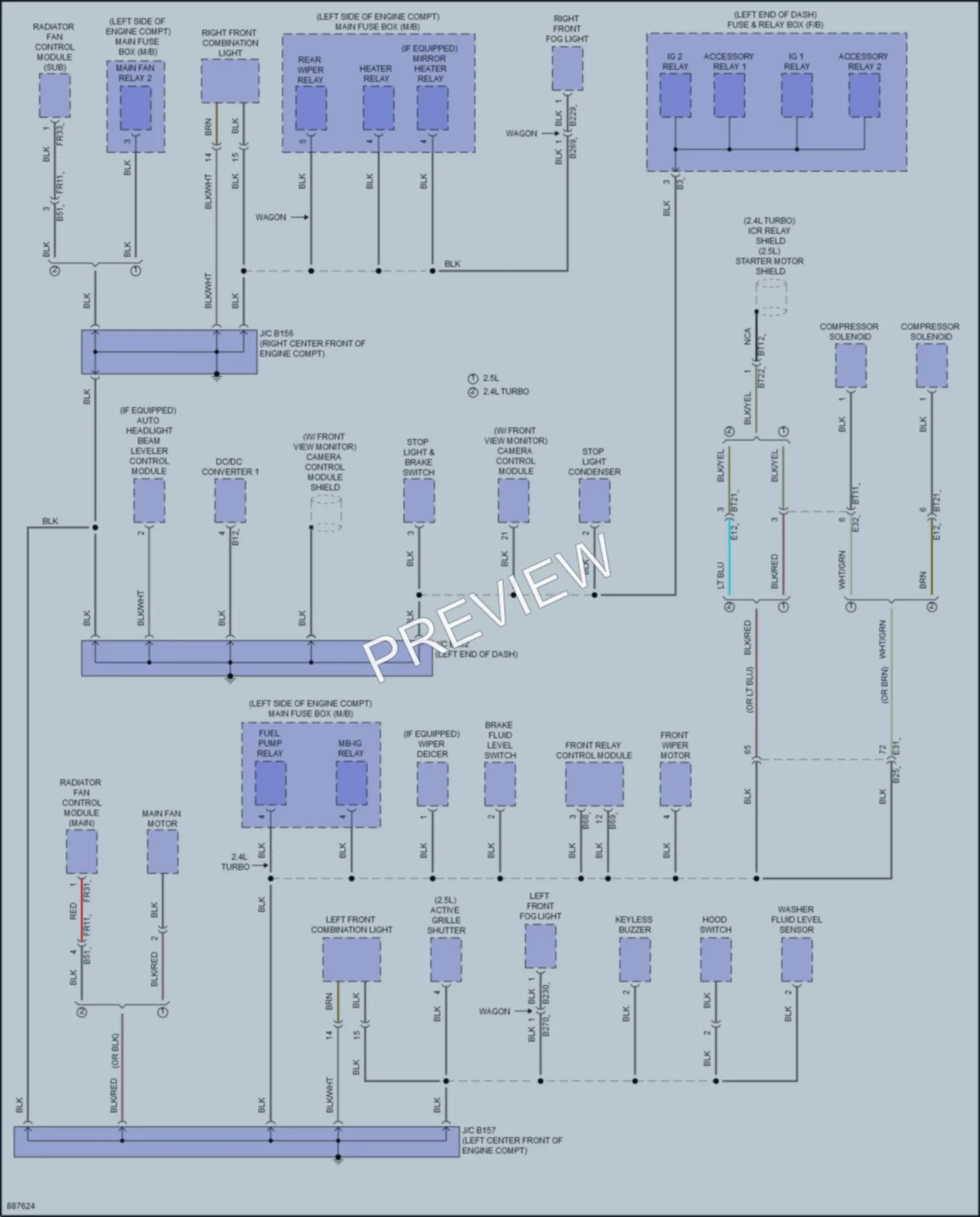 2024 Subaru Legacy Ground Distribution wiring diagram preview