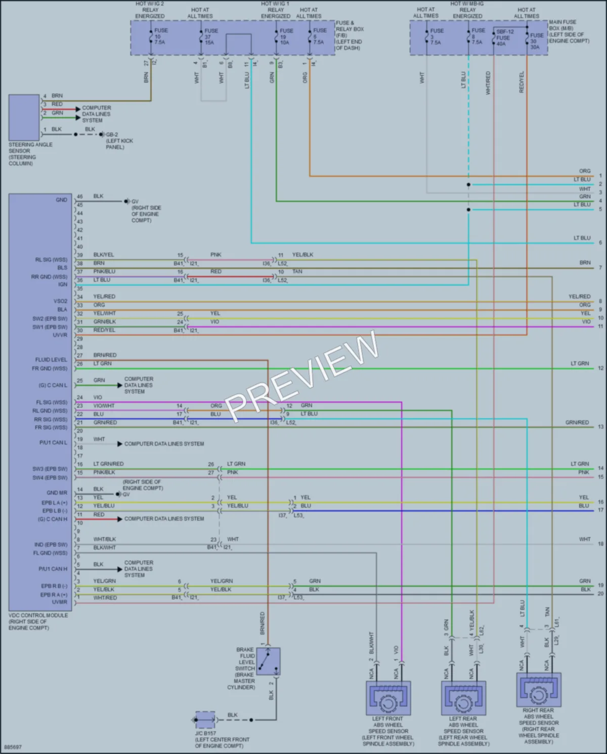 2024 Subaru Outback Anti Lock Brakes wiring diagram preview