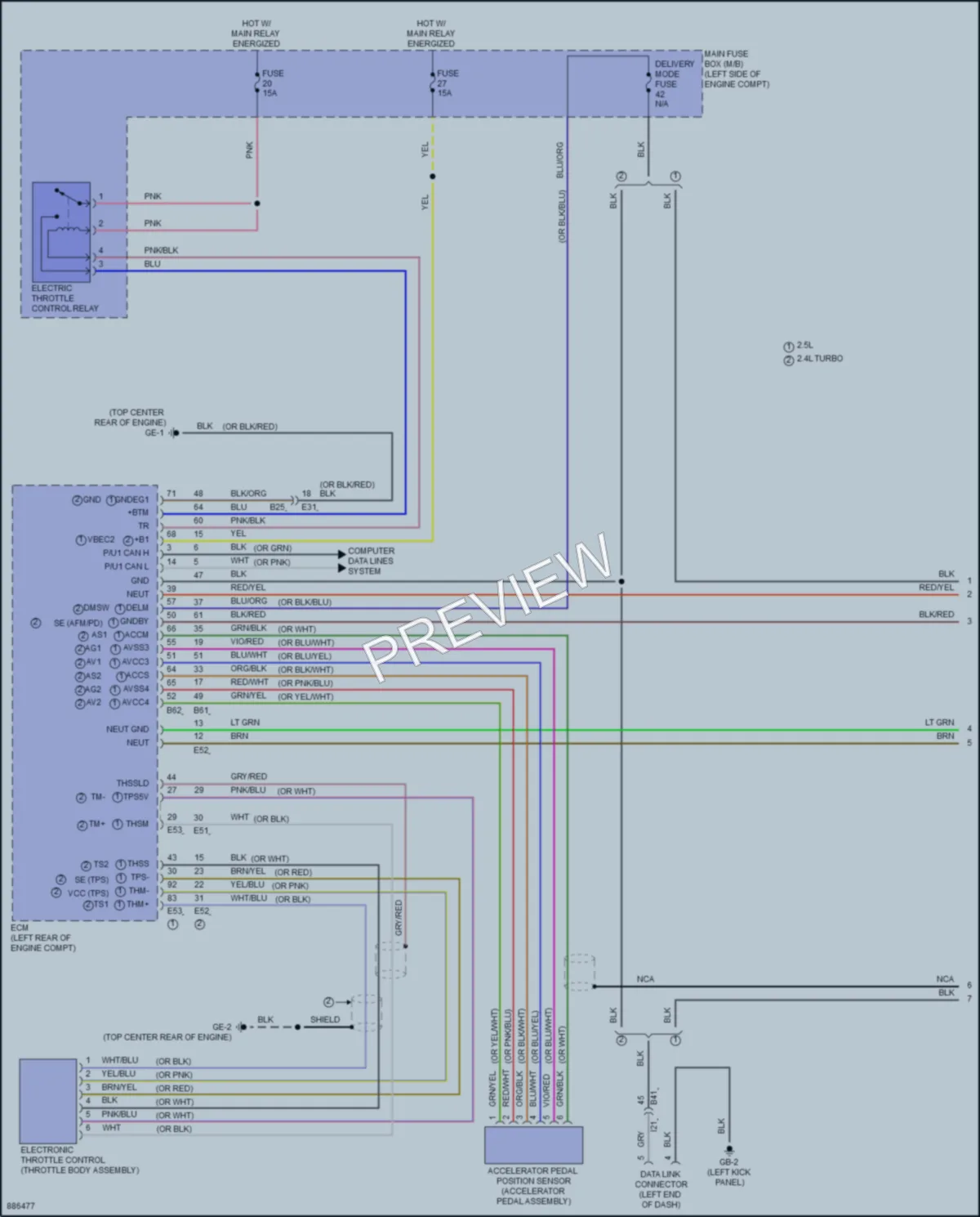 2024 Subaru Outback Cruise Control wiring diagram preview
