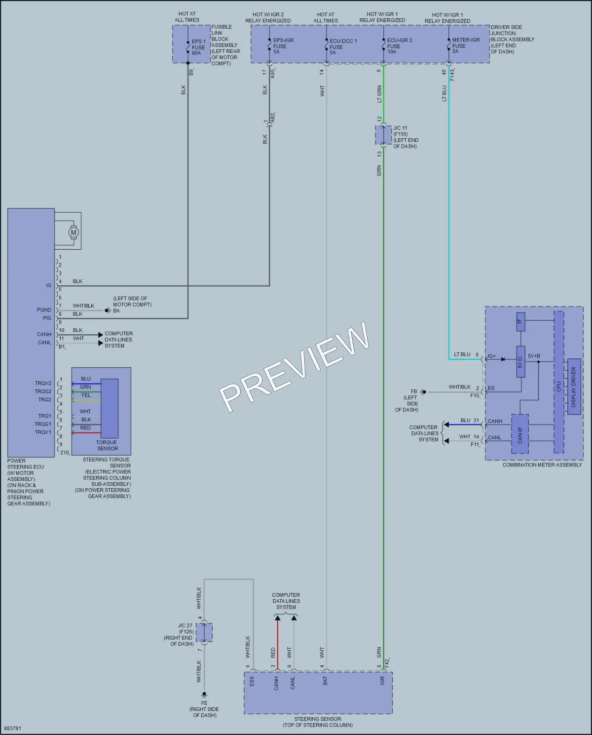 2024 Subaru Solterra Electronic Power Steering wiring diagram preview