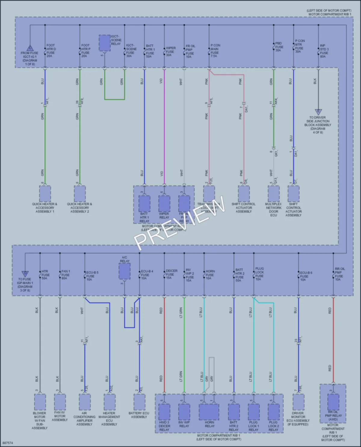 2024 Subaru Solterra Power Distribution wiring diagram preview